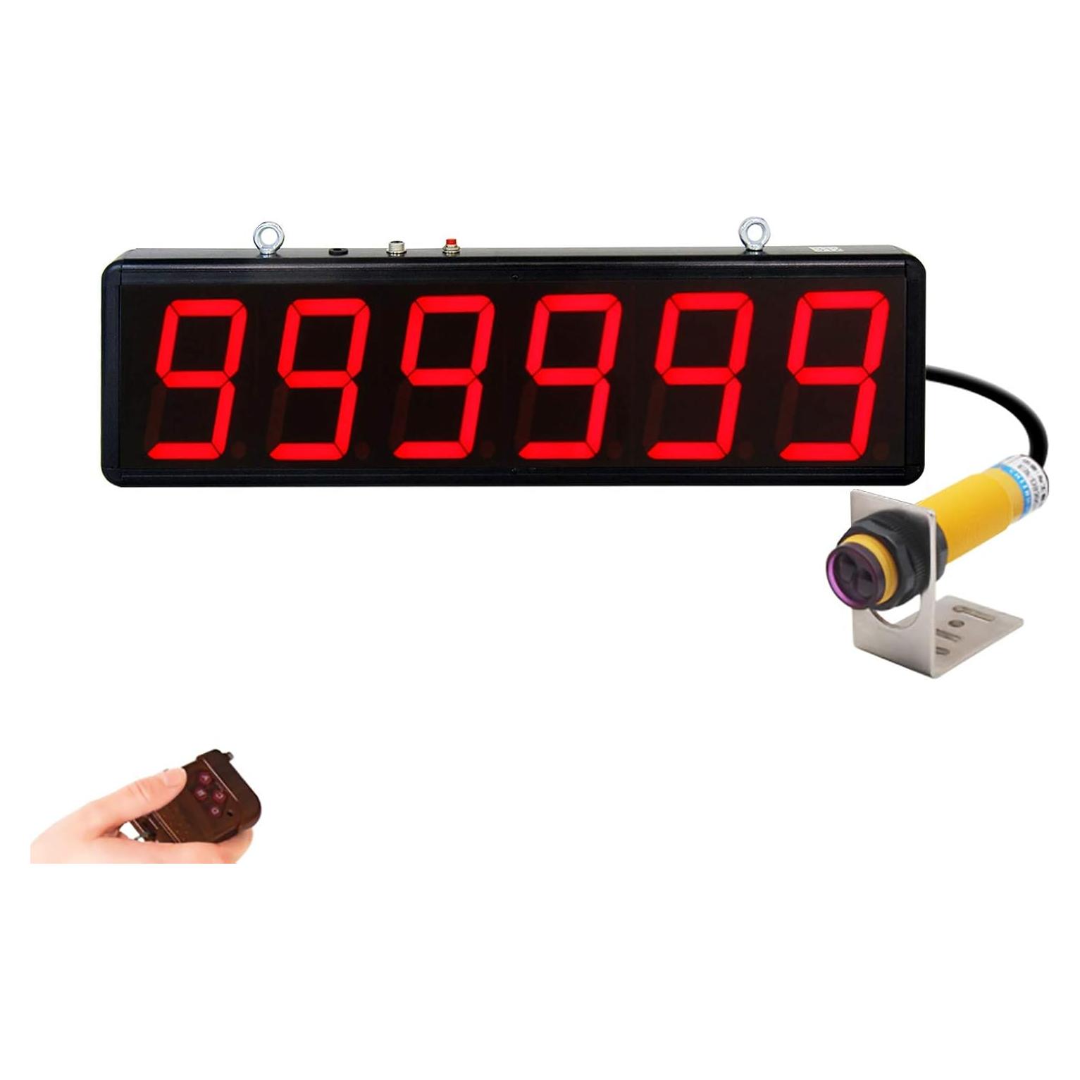 Contador Digital JIAWANSHUN 4" LED Infrarrojo 999999