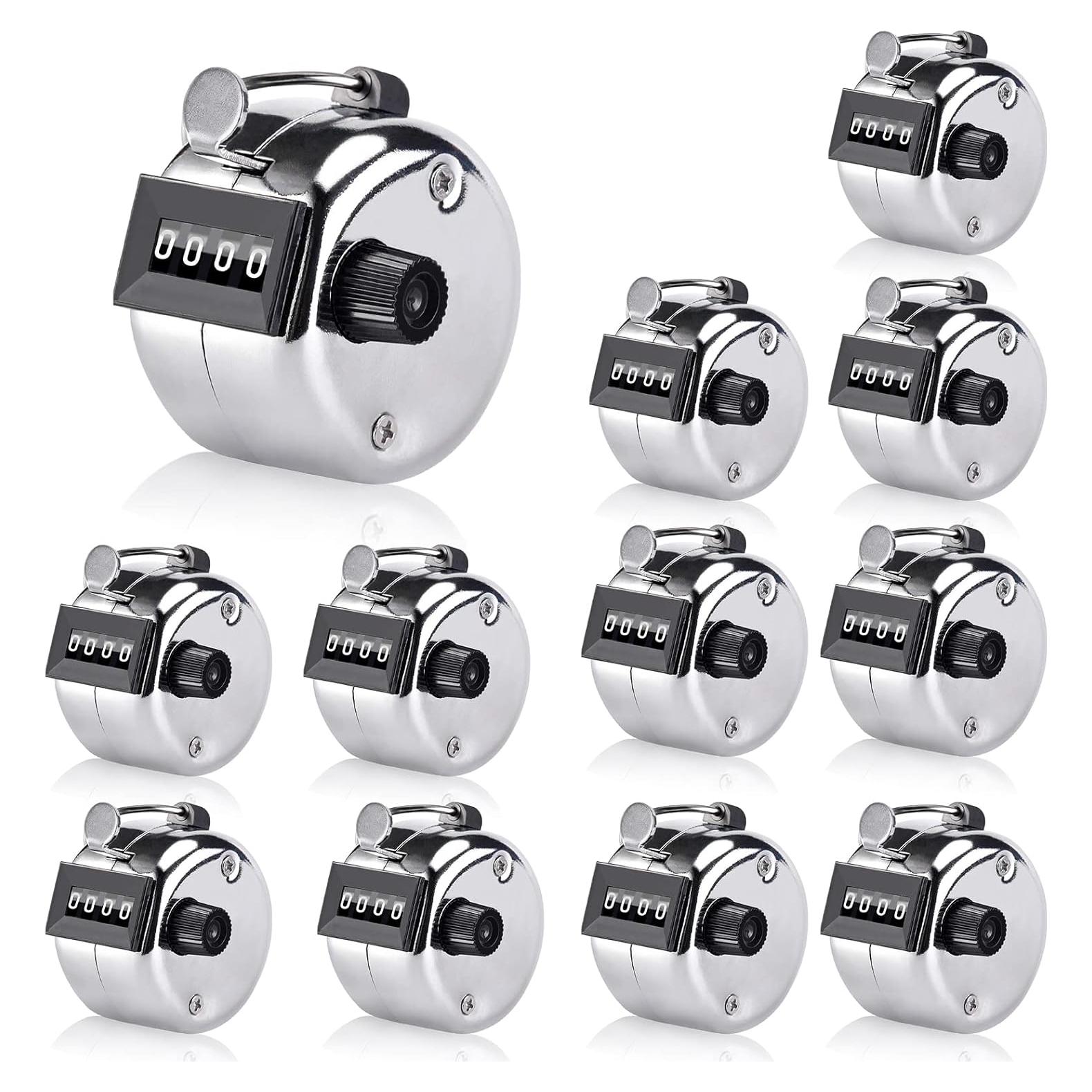 Contador de Tally de Mano VANVENE - Paquete de 12, 4 Dígitos