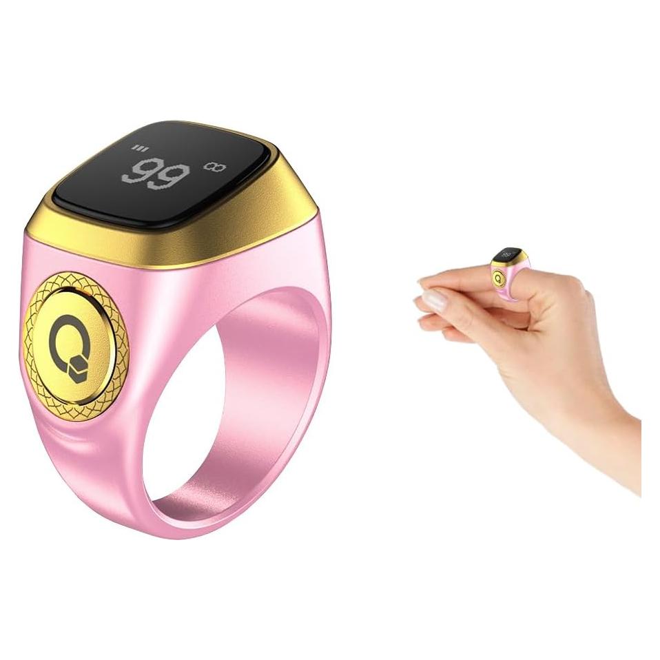 Contador de Anillo Inteligente Anlising Zikr Tasbih Rosa 20mm