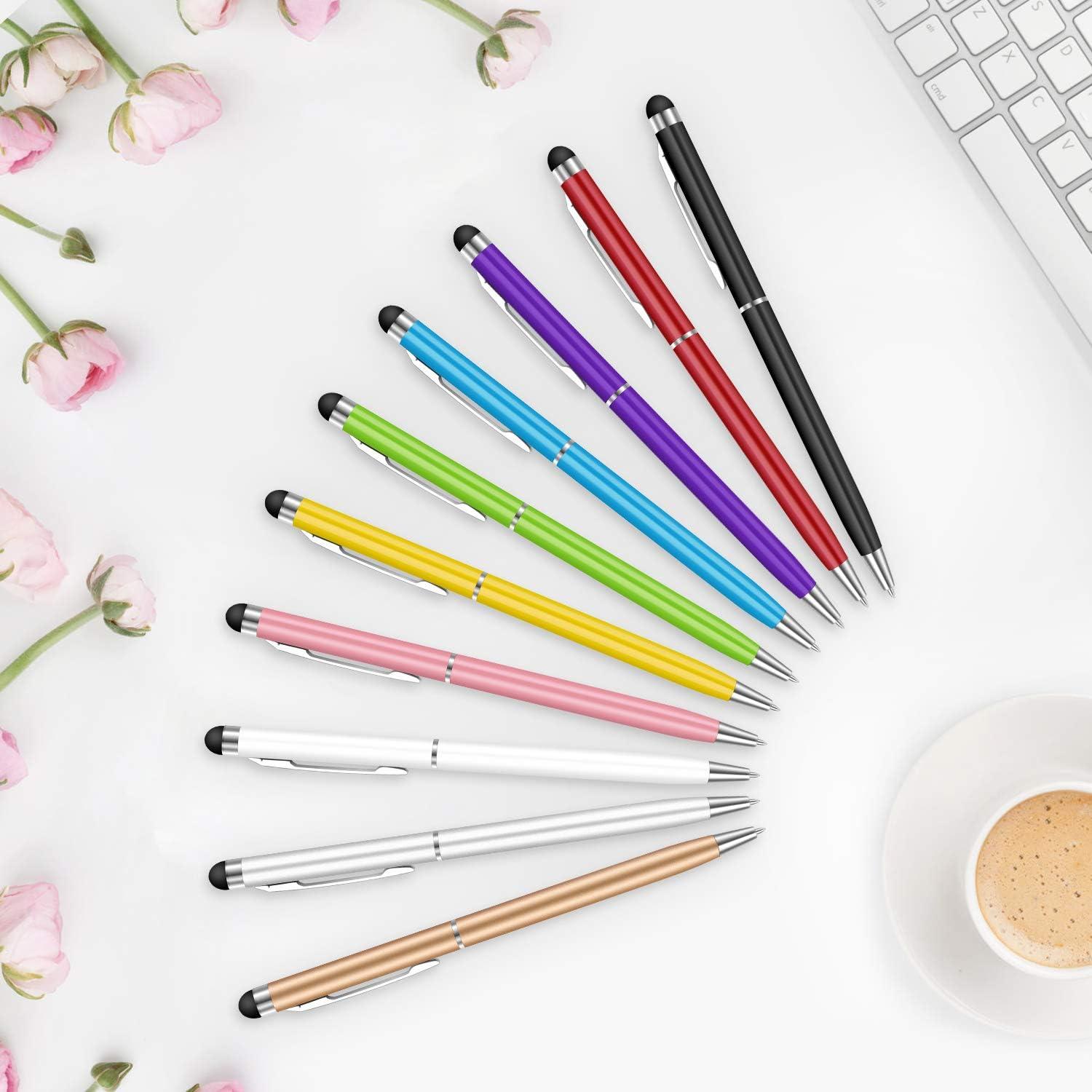 Bolígrafos Stylus 2 en 1 StylusHome - Paquete de 10 Colores