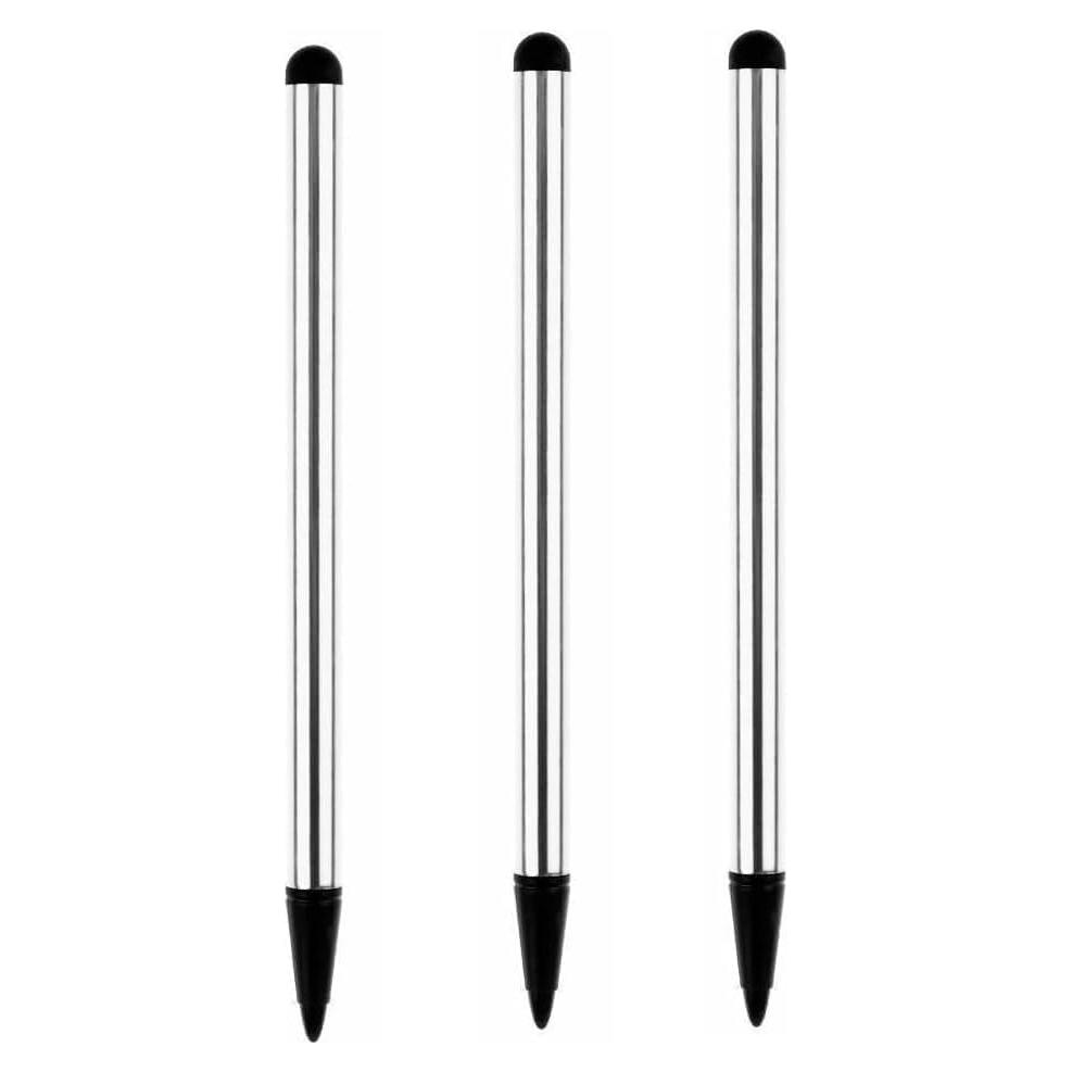 Juego de 3 Bolígrafos Estilográficos Plateados BWESOO - Punta Fina