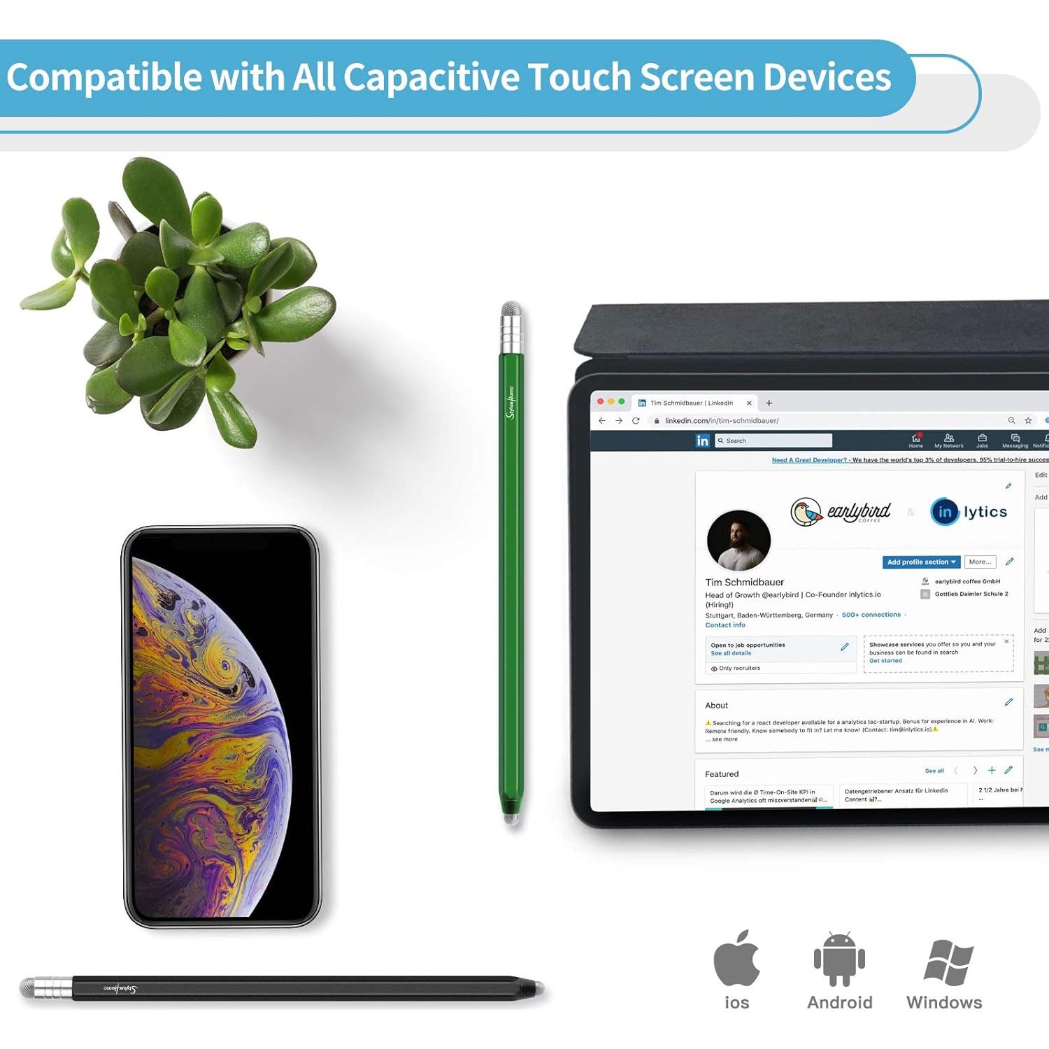 Estilógrafo 2 en 1 StylusHome con 8 Puntas Reemplazables