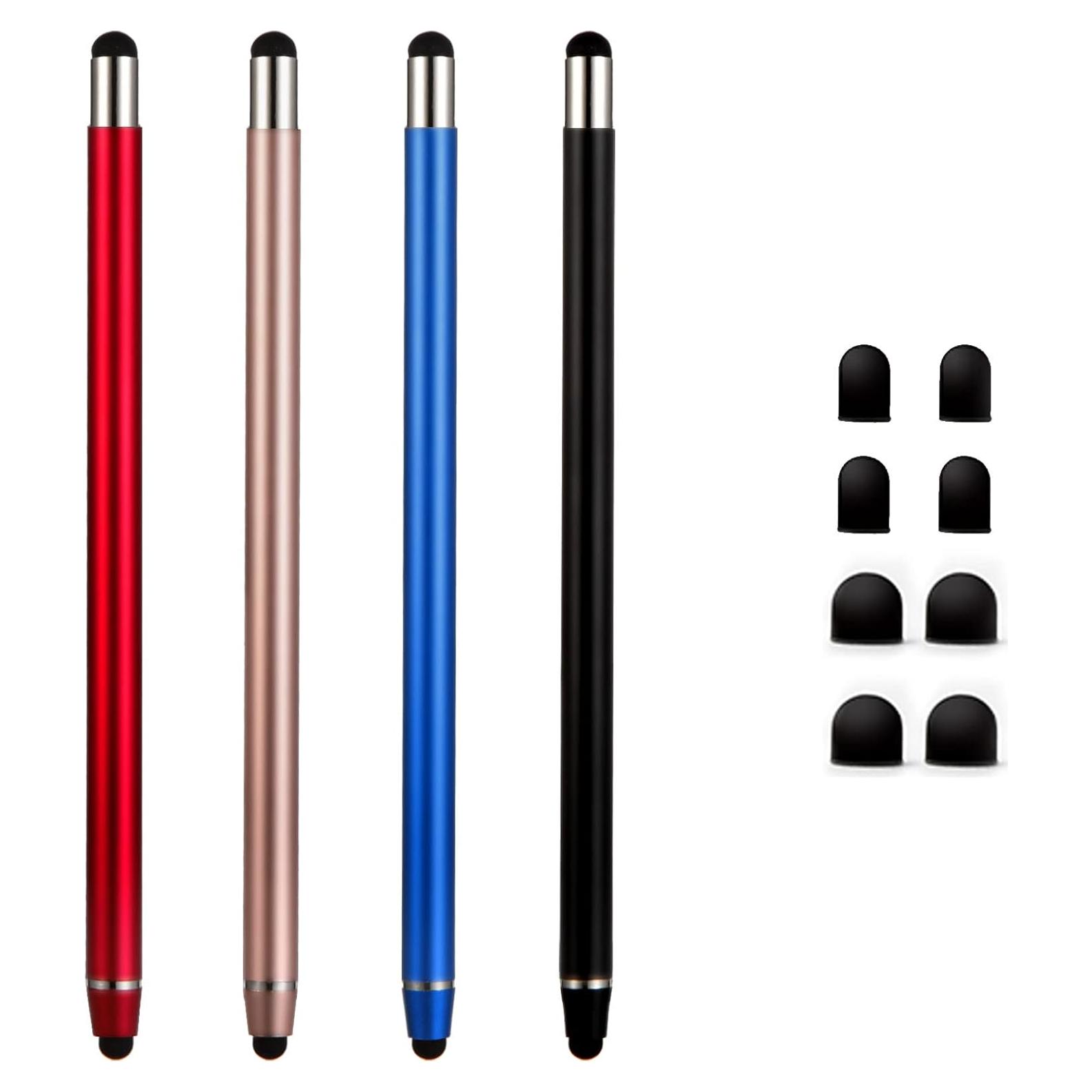 Lápices Stylus Waycco 2 en 1 para Pantallas Táctiles - Paquete de 4