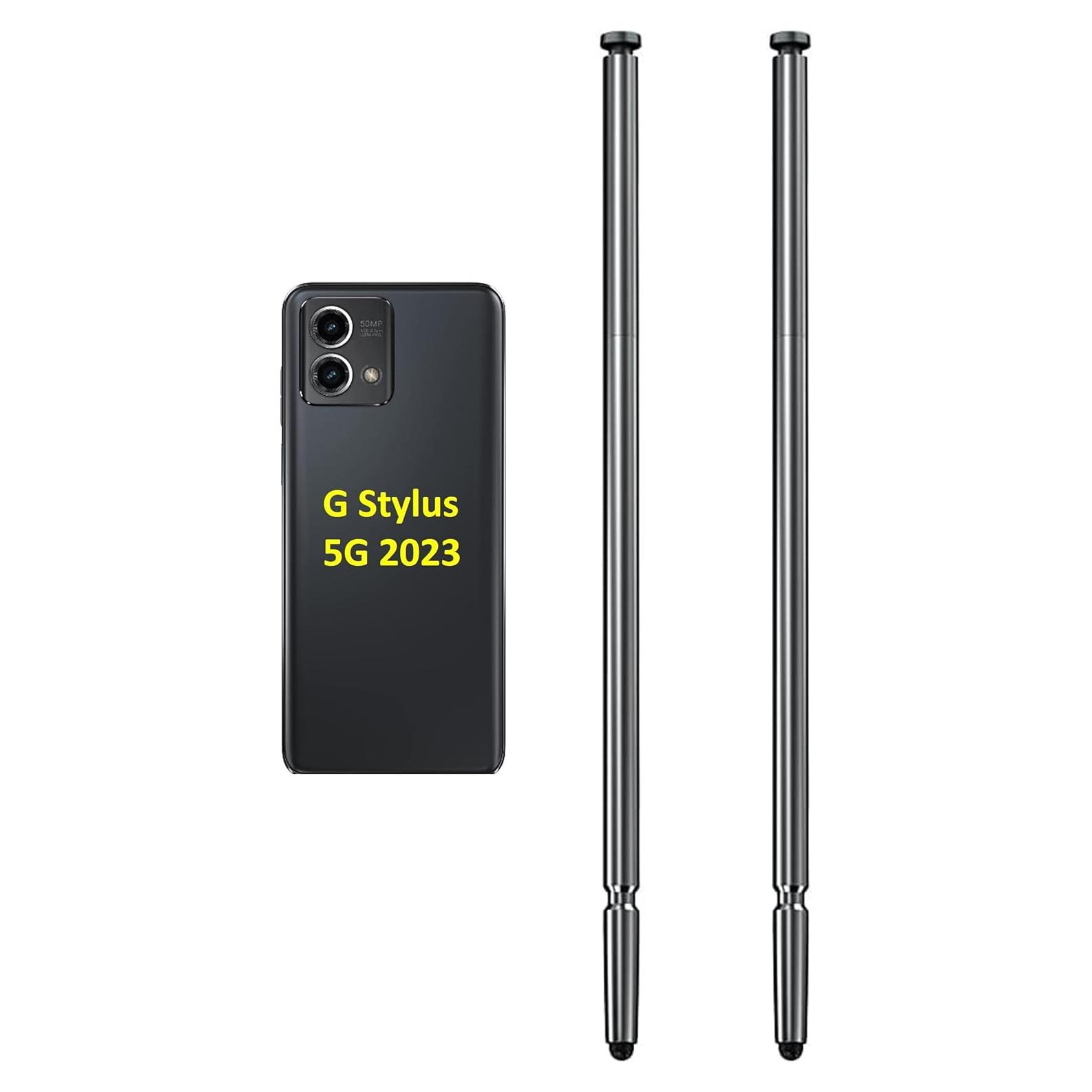 2PCS Lápiz Estilográfico Negro SLQ para Moto G Stylus 5G