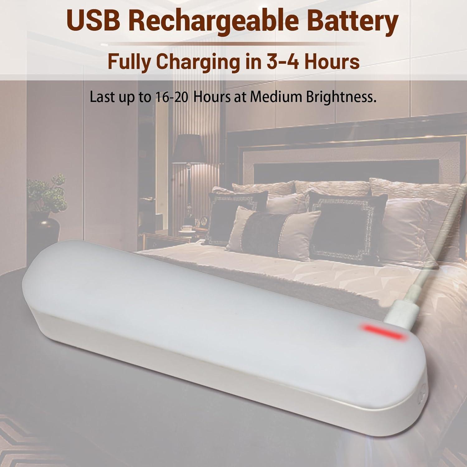 Lámpara de lectura para cama FINCMY LED-MORE-5 3 modos de color