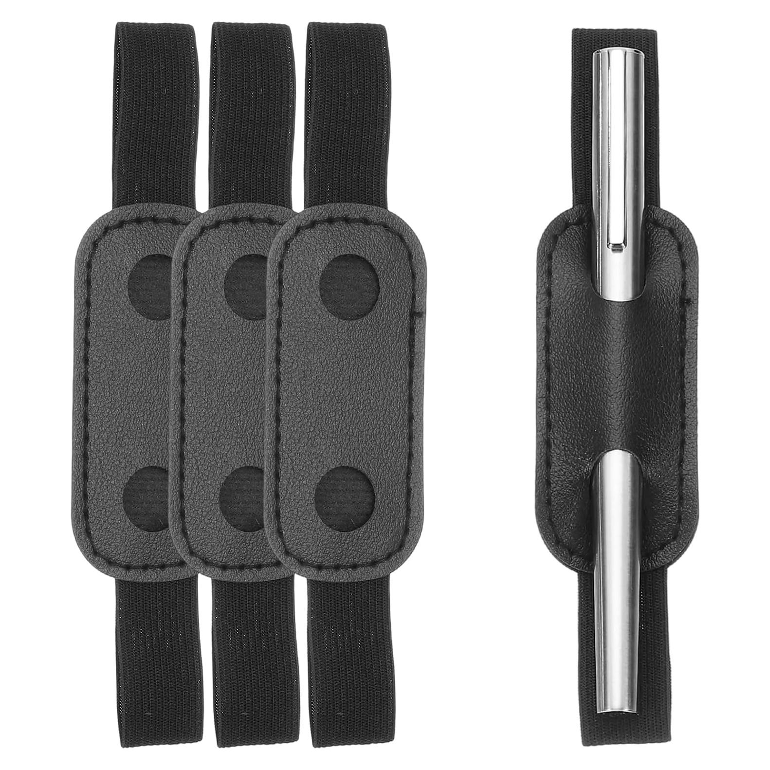 Soporte Ajustable para Lápiz PATIKIL 4 Pcs Cuero PU Negro