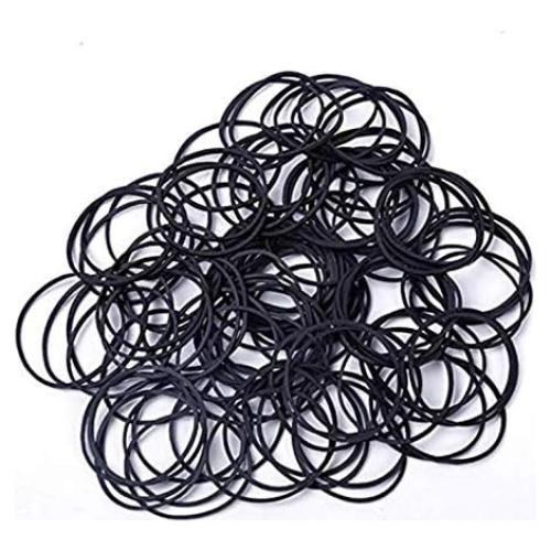 600 Bandas de Goma Elástica Resistentes 3.81 cm Negro