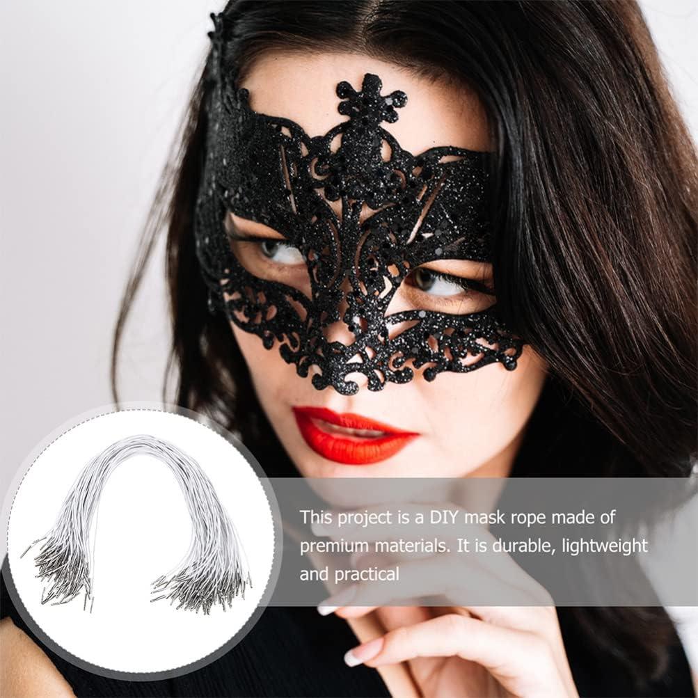 Cuerda Elástica Blanca SEWACC 50 Pcs 35.5 cm para Manualidades