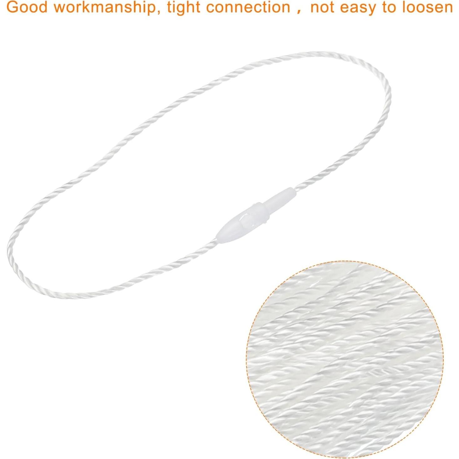 Cuerdas de Etiquetas MECCANIXITY 190mm 100 Piezas Blancas