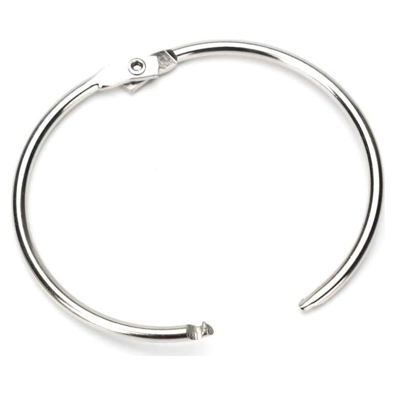 Anillas de Encuadernación Coideal 63mm Plateadas - Paquete de 20