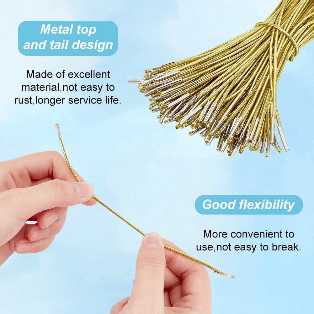 Cuerda Elástica Amarilla 120Pcs AHANDMAKER 165mm 2mm