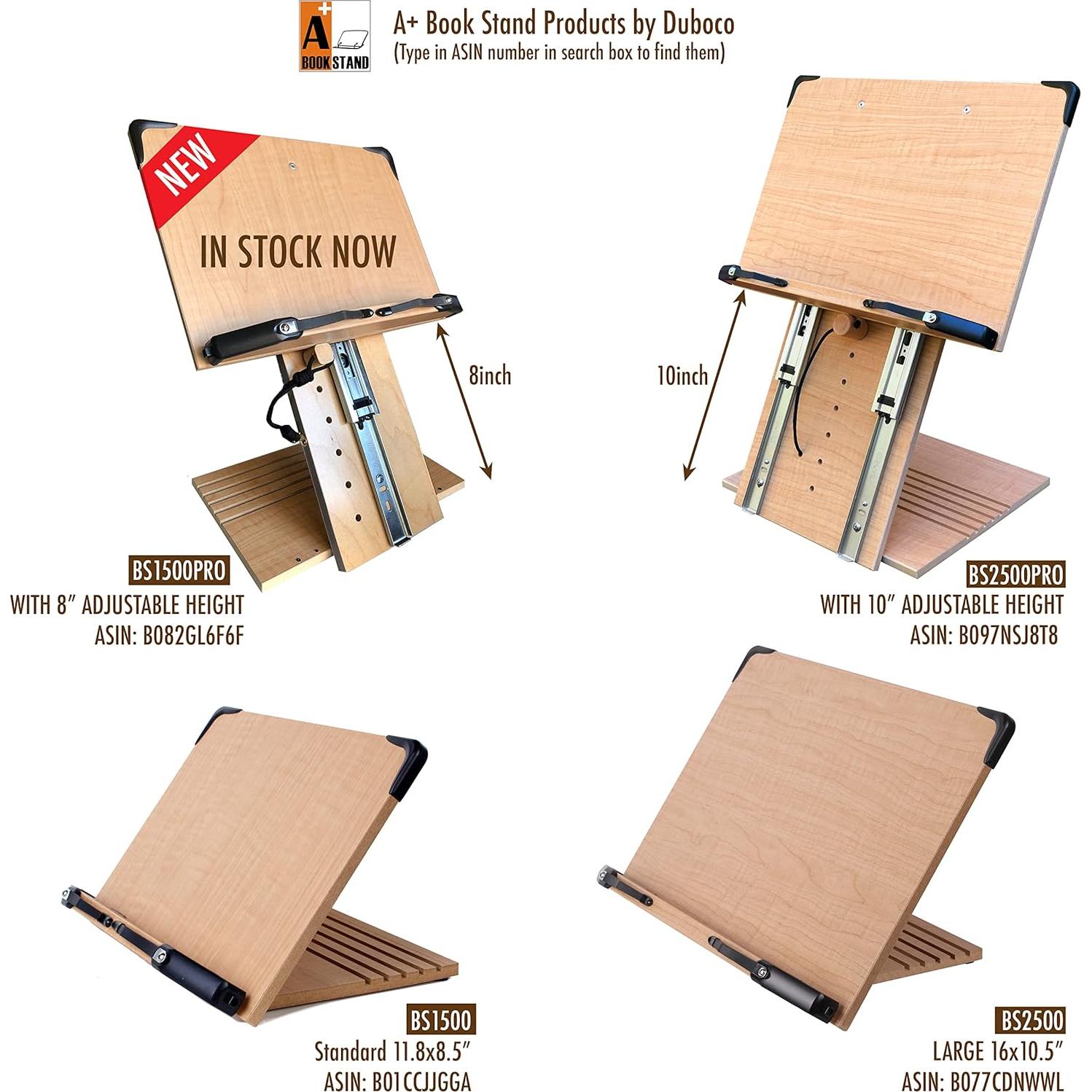 Soporte de Libro Ergonomico A+ BS1500PRO Ajustable 20.32cm