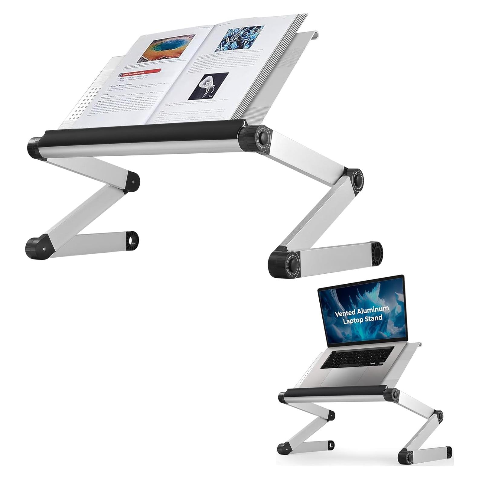 Soporte de Libro Ajustable Uncaged Ergonomics Plata 56x28cm