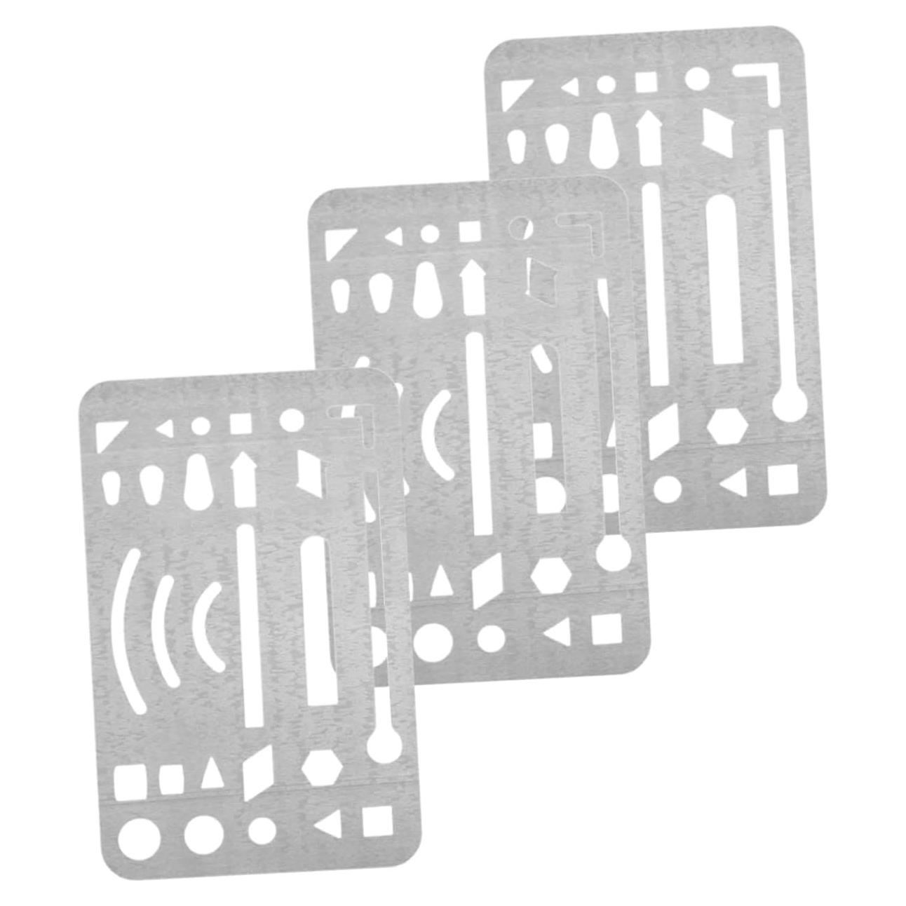 Escudos de Borrado Acero Inoxidable ERINGOGO 3 Piezas 9.1x5.2cm