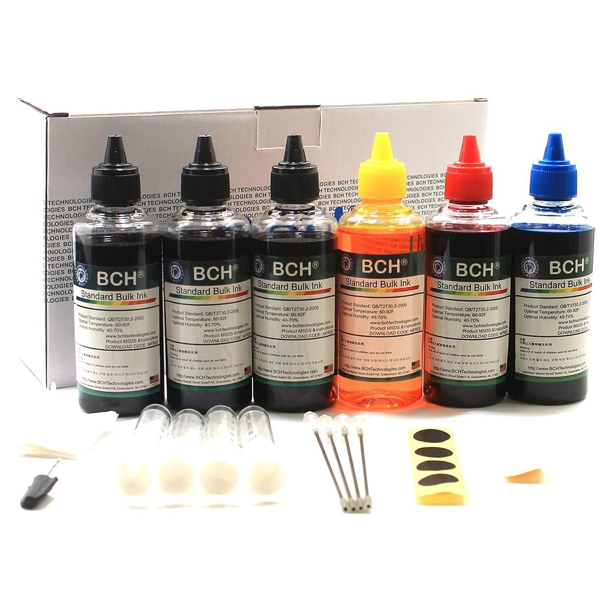 Recarga de Tinta BCH 600ml para Cartuchos Canon PG-240/PGI-250