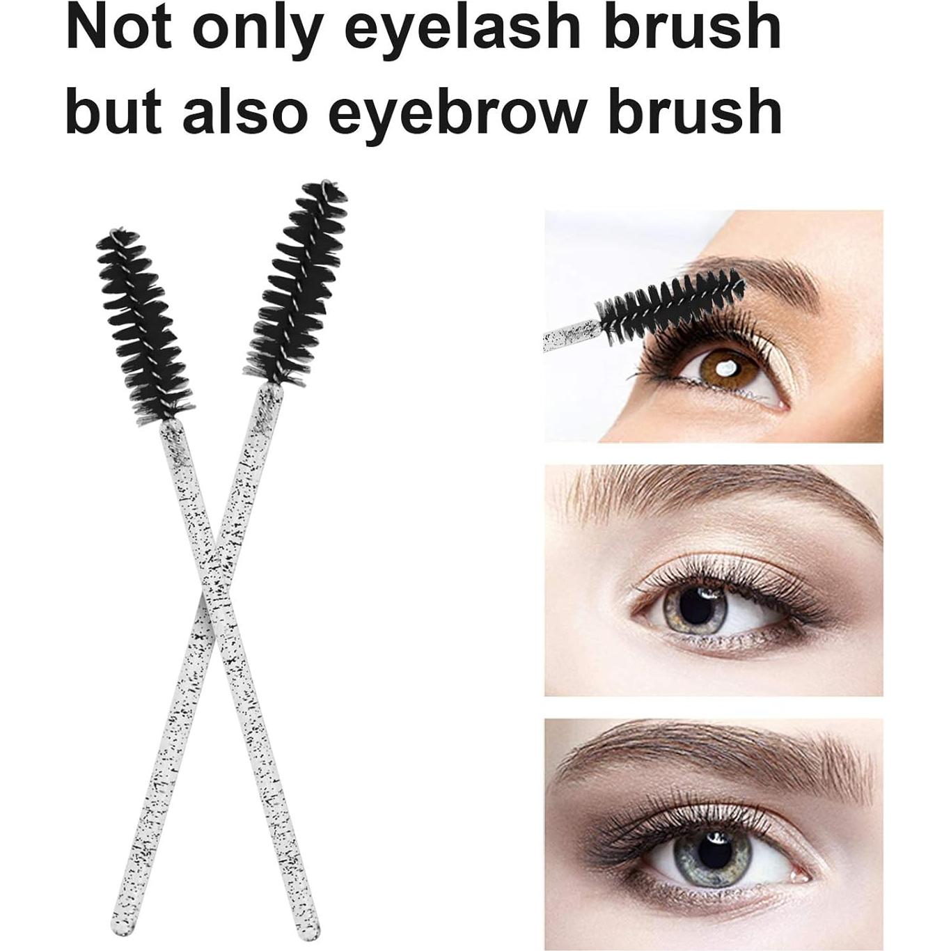 Cepillos desechables para pestañas CHEFBEE 100 PCS Negro