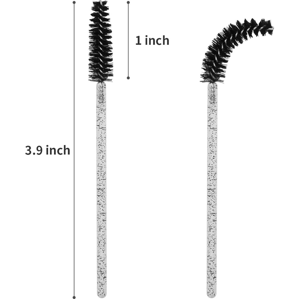 Cepillos desechables para pestañas CHEFBEE 100 PCS Negro