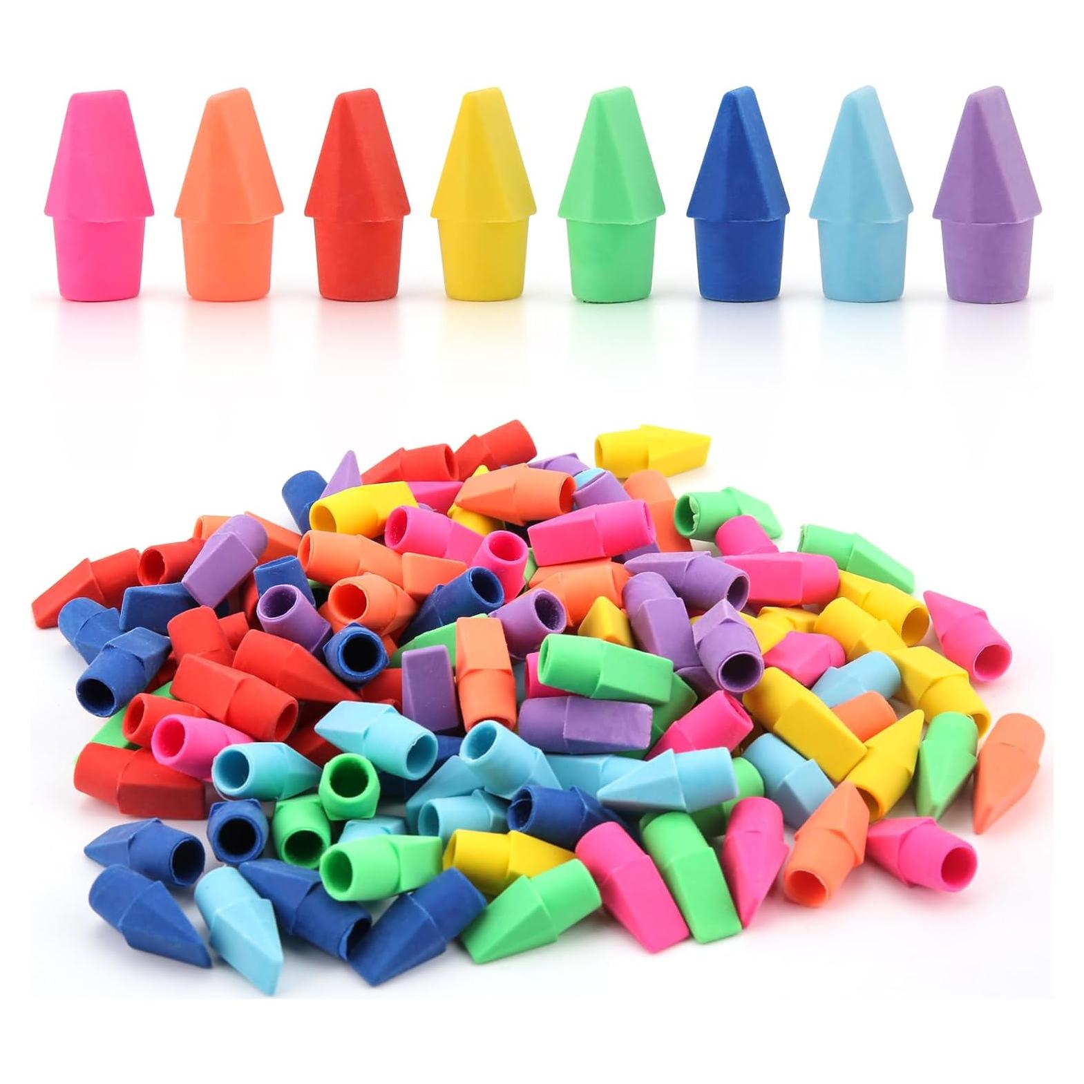 Borradores de Tapa YISAN 120 PCS Coloridos para Lápices