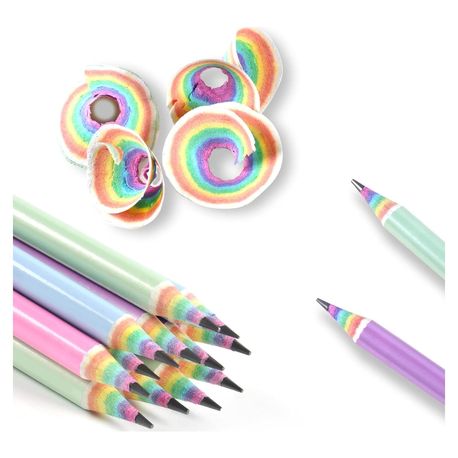 Lápices Ecológicos #2 Arcoíris ECOTREE - 12 Unidades