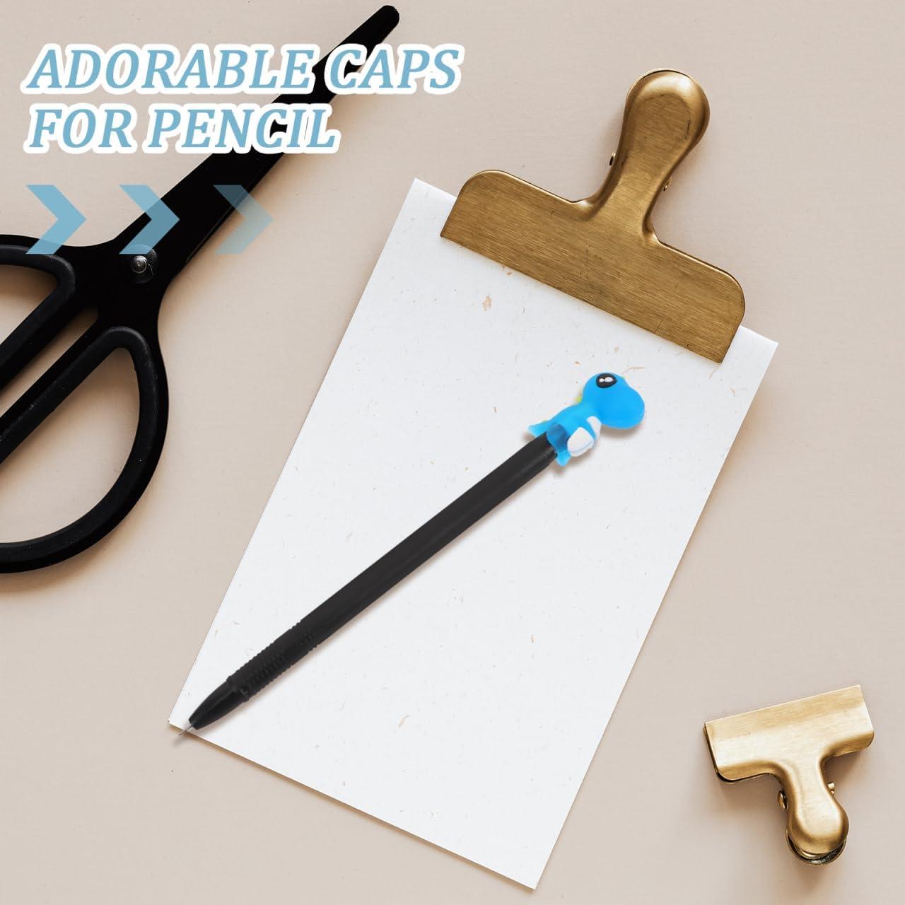 12 Toppers de Lápiz de Dinosaurio LALAFINA - Silicona Suave