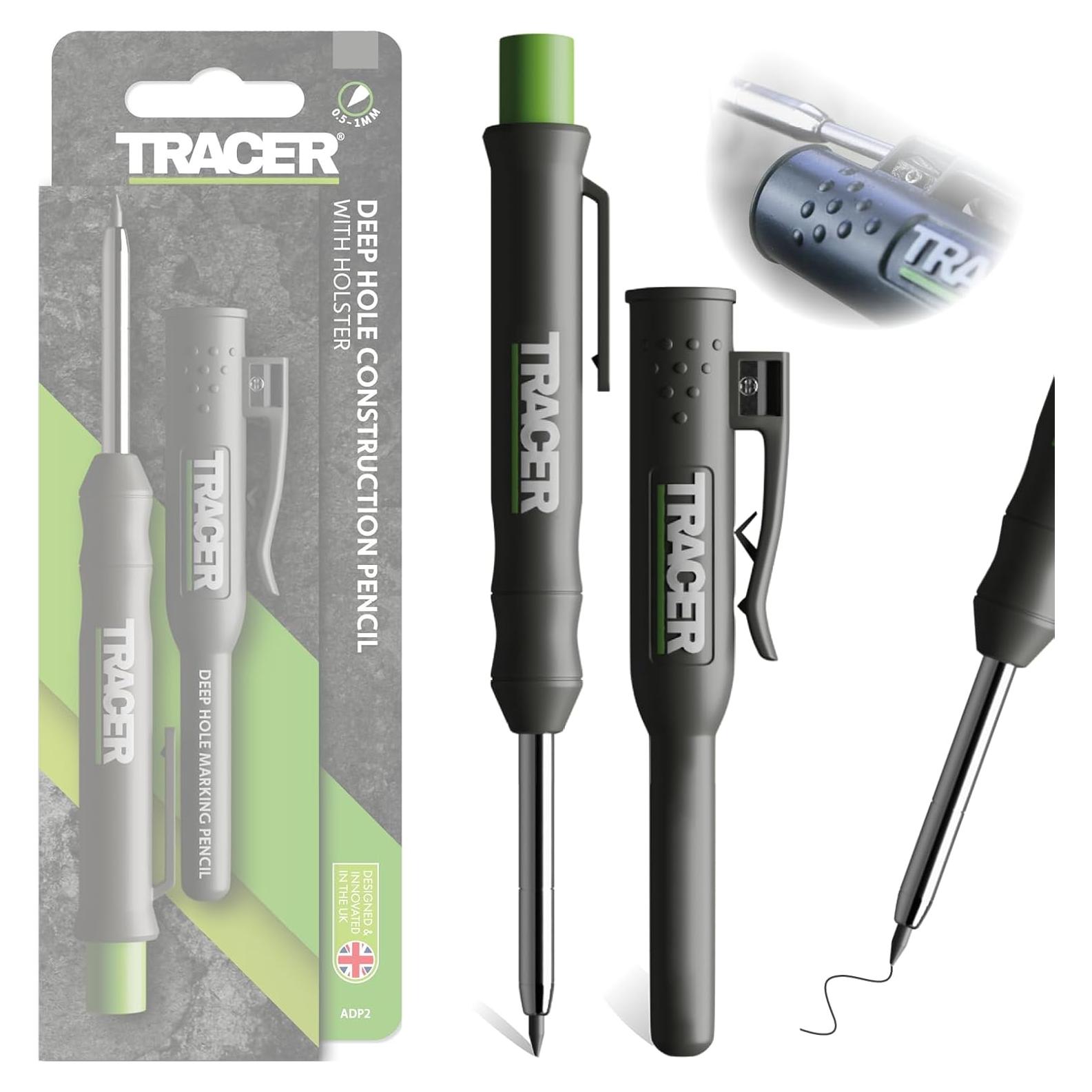 Lápiz de Carpintero Tracer Deep Hole 2B Extensible 145mm