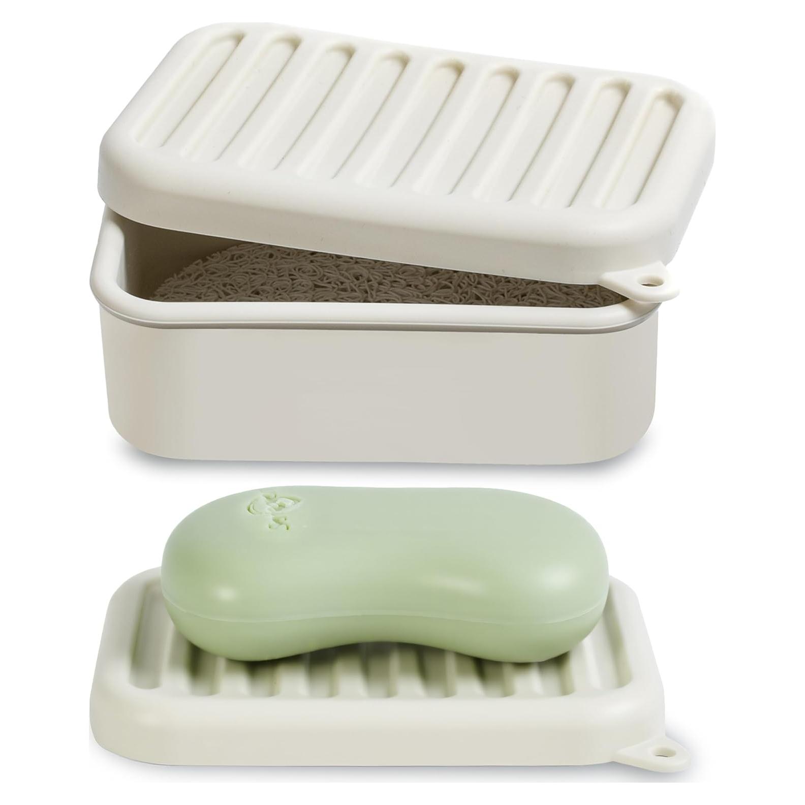 Estuche de Jabón de Viaje MtBoi Silicona a Prueba de Fugas