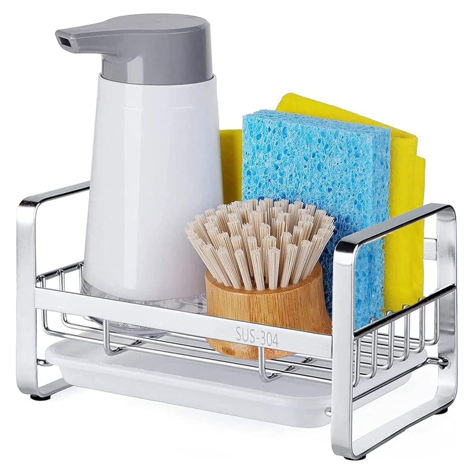 Soporte para Esponjas de Cocina HULISEN Acero Inoxidable 304
