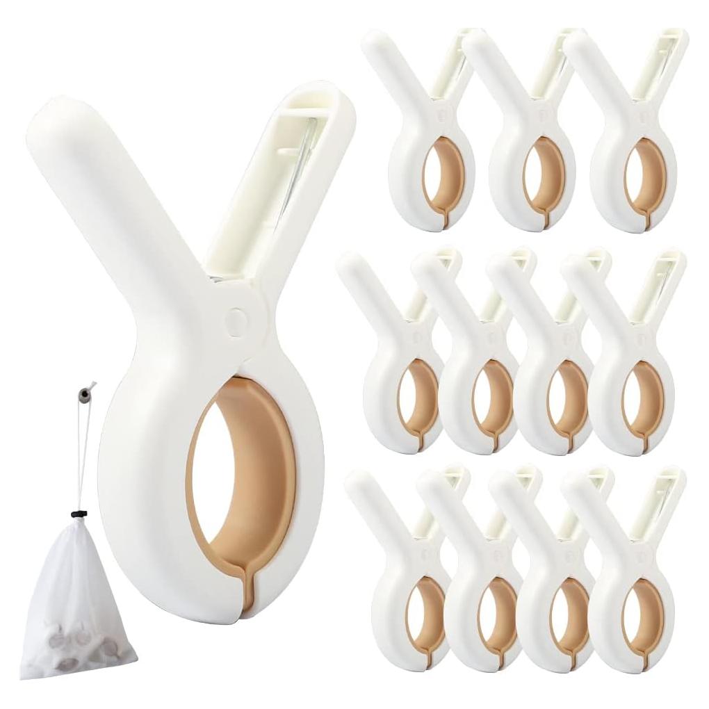12 Pinzas de Ropa PAMISO - Clips de Secado Compactos