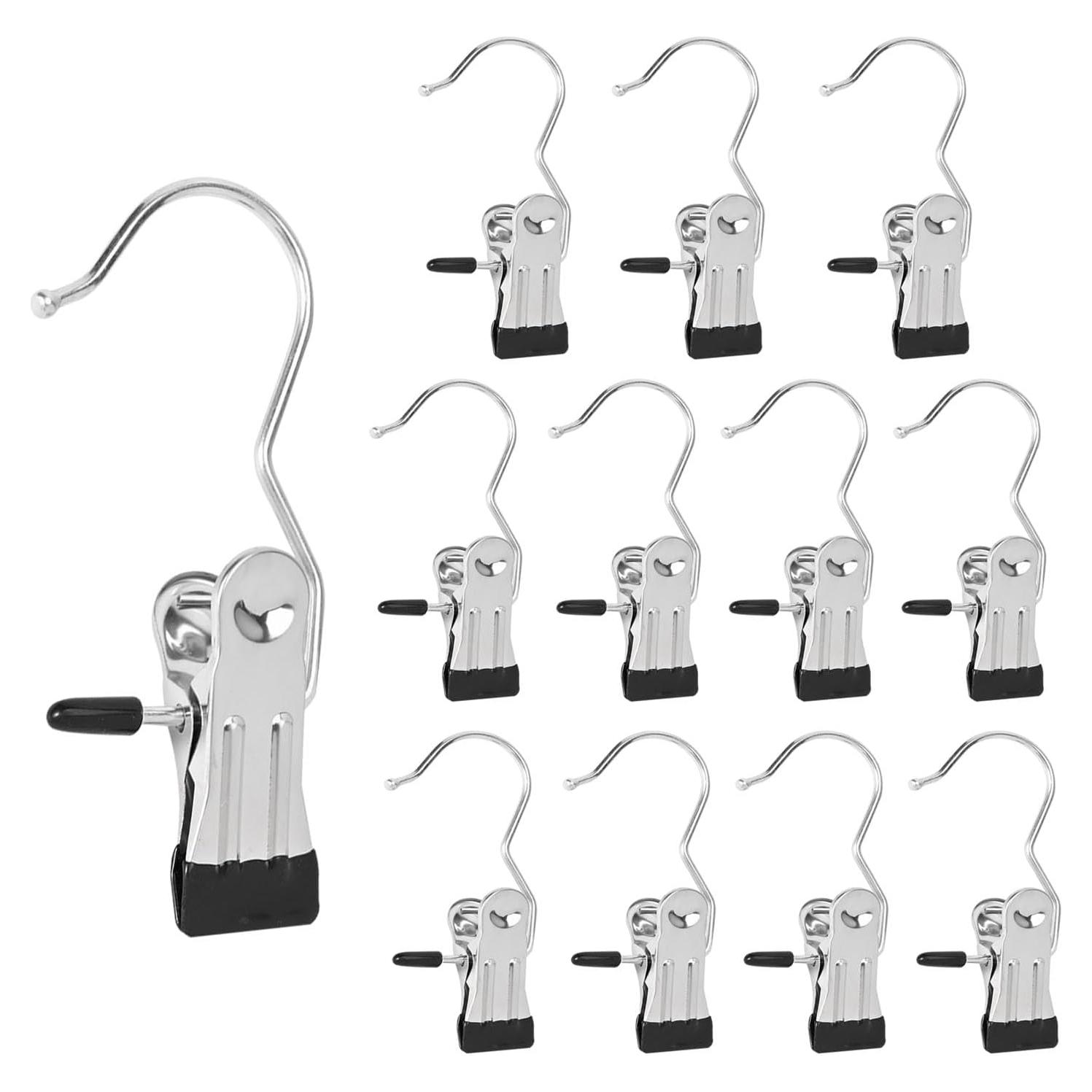 Ganchos para colgar botas VEESON - Paquete de 12, acero inoxidable