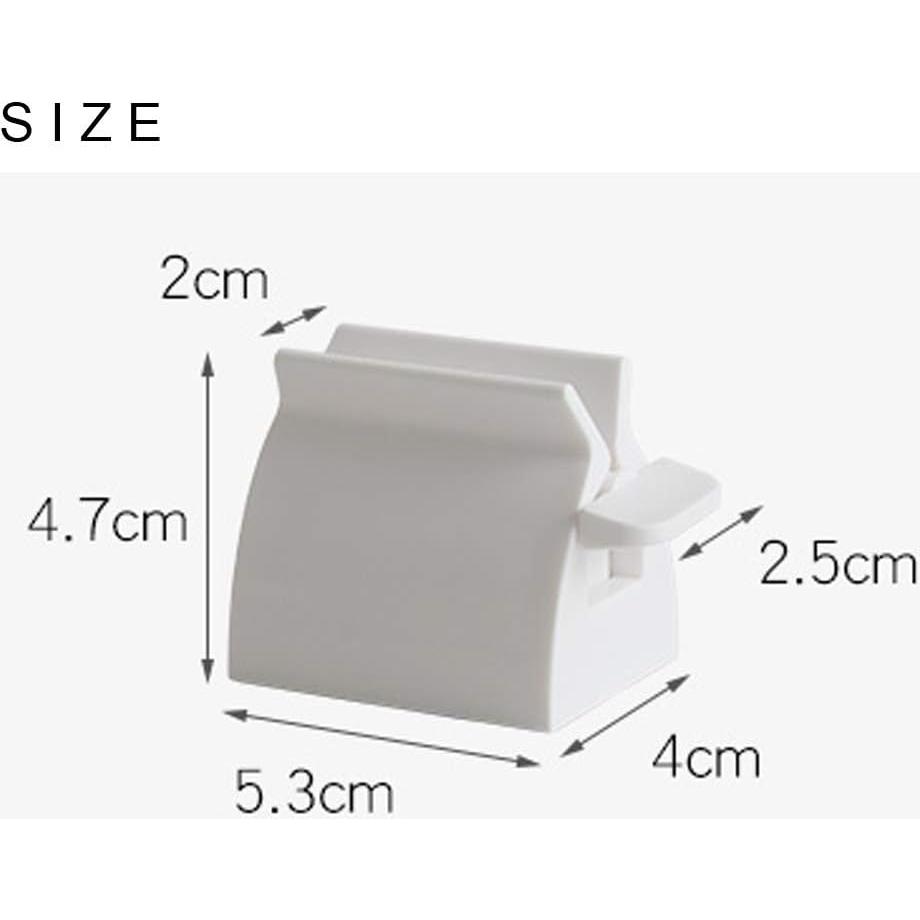 Juego de 2 exprimidores de pasta de dientes MILAGRO blancos