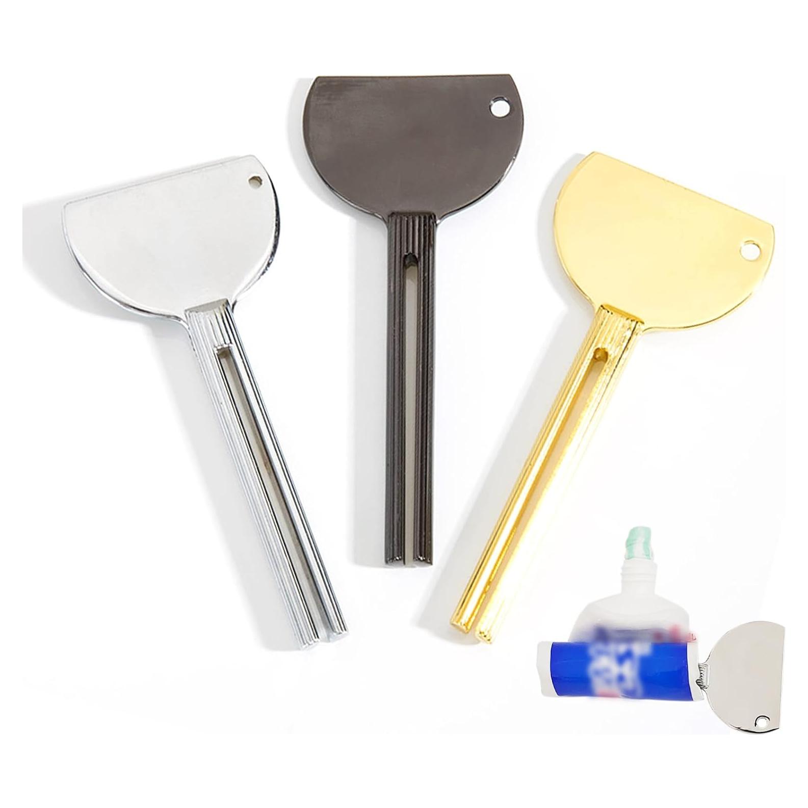 Exprimidores de Tubos de Acero Inoxidable HIQU - 3 Pcs