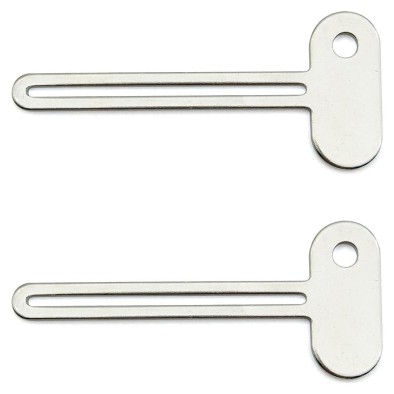 Exprimidor de Tubo en Forma de Llave Plateado Pxiryanlow - 2 Piezas