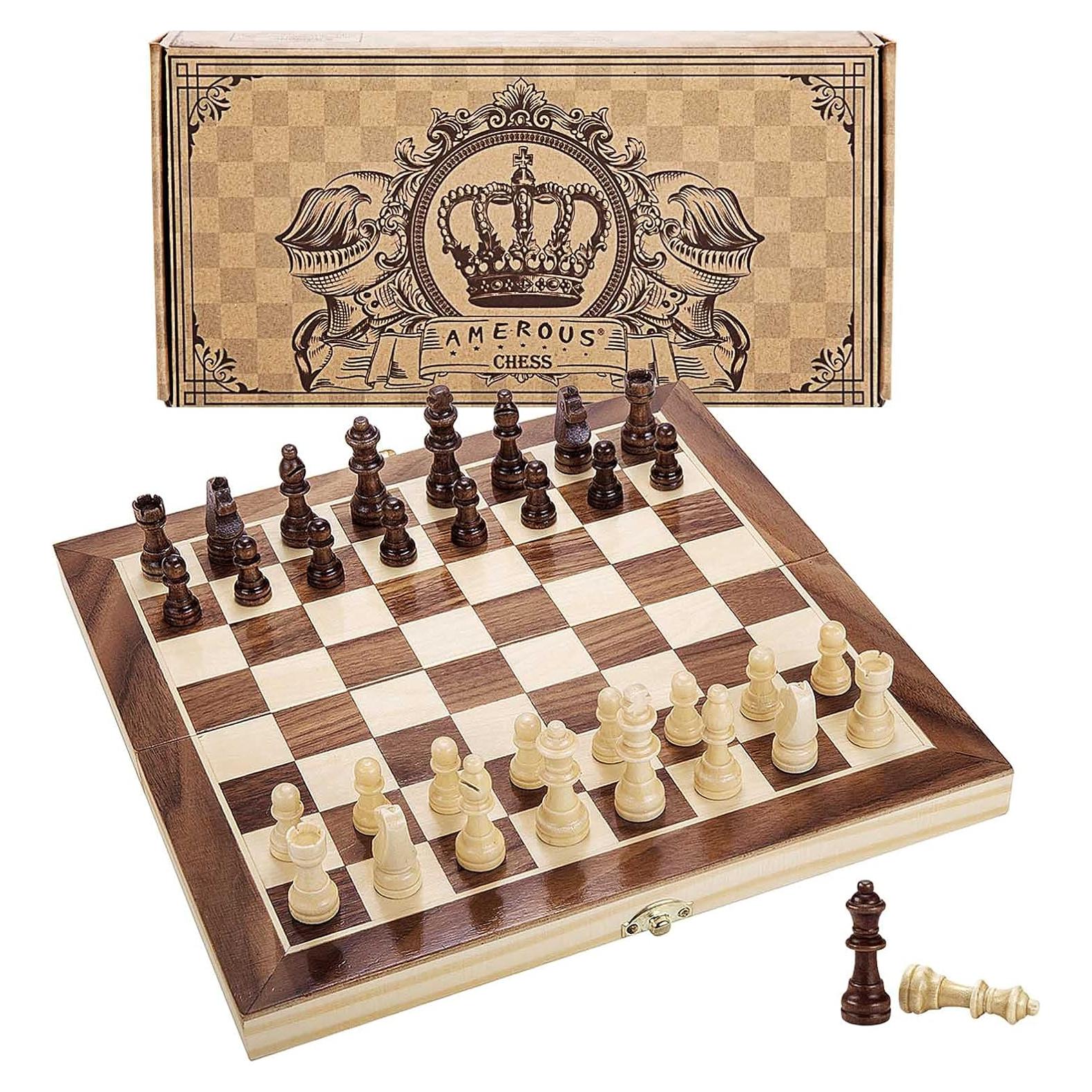 Juego de Ajedrez Magnético de Madera Amerous 30.48 cm