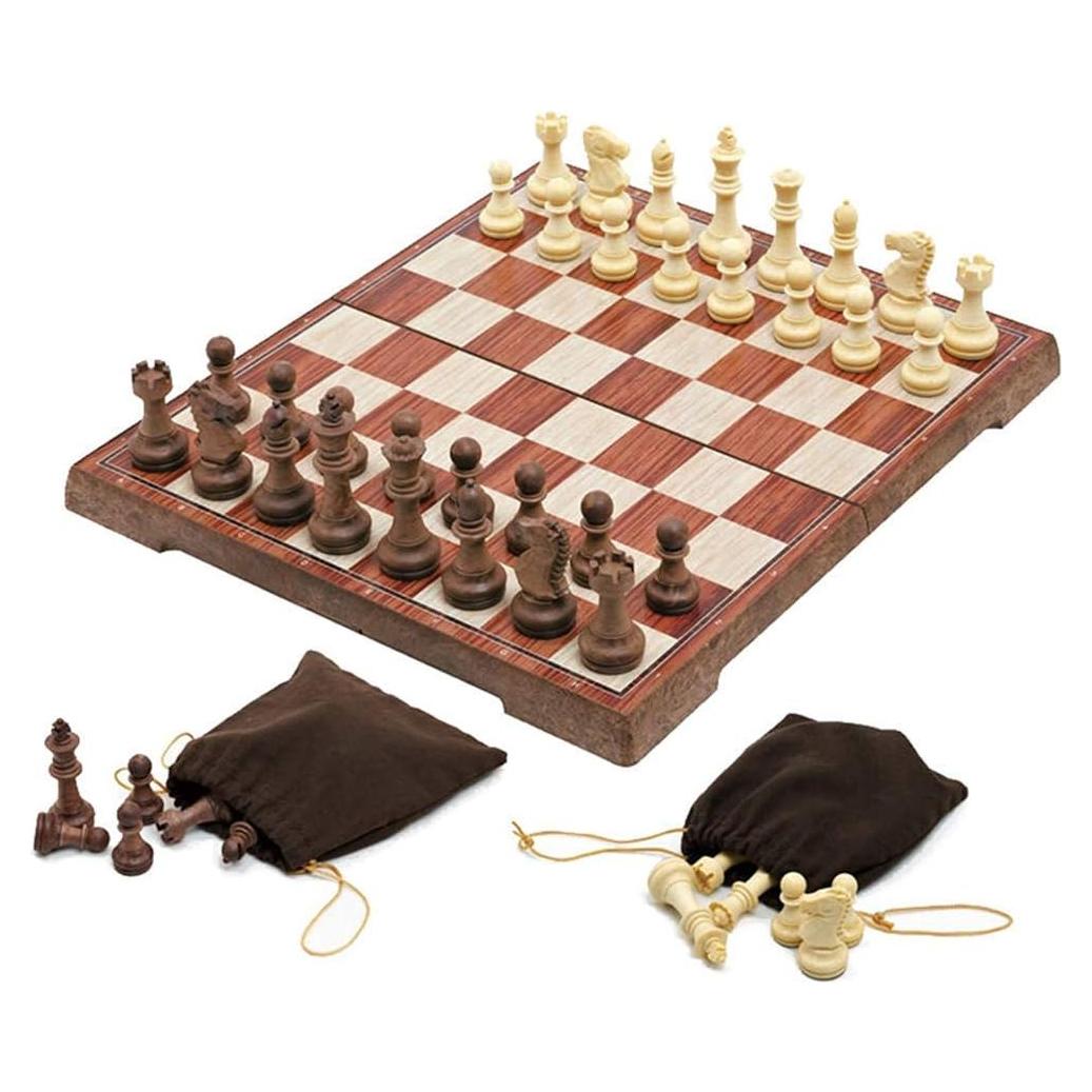 Juego de Ajedrez Plegable Magnético Yalloy 28x24.5 cm
