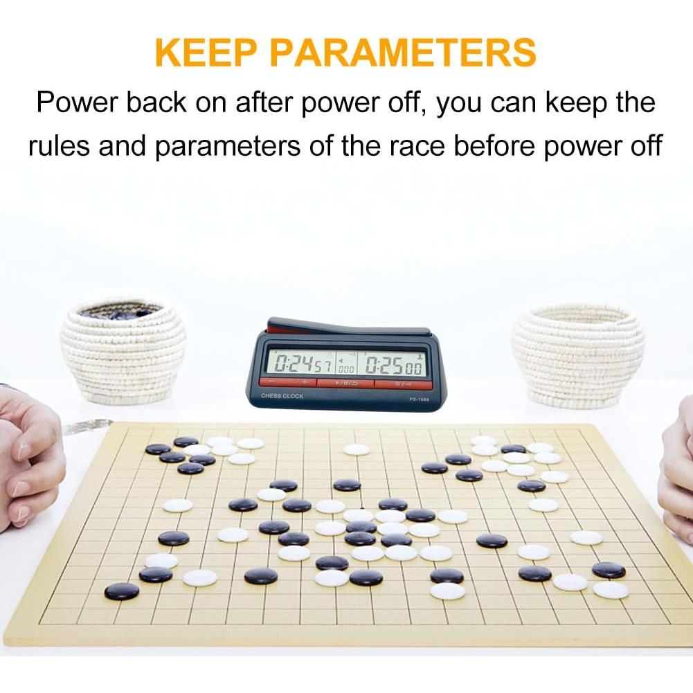 Reloj de Ajedrez Digital RVXlRDN Azul Portátil 42 Reglas