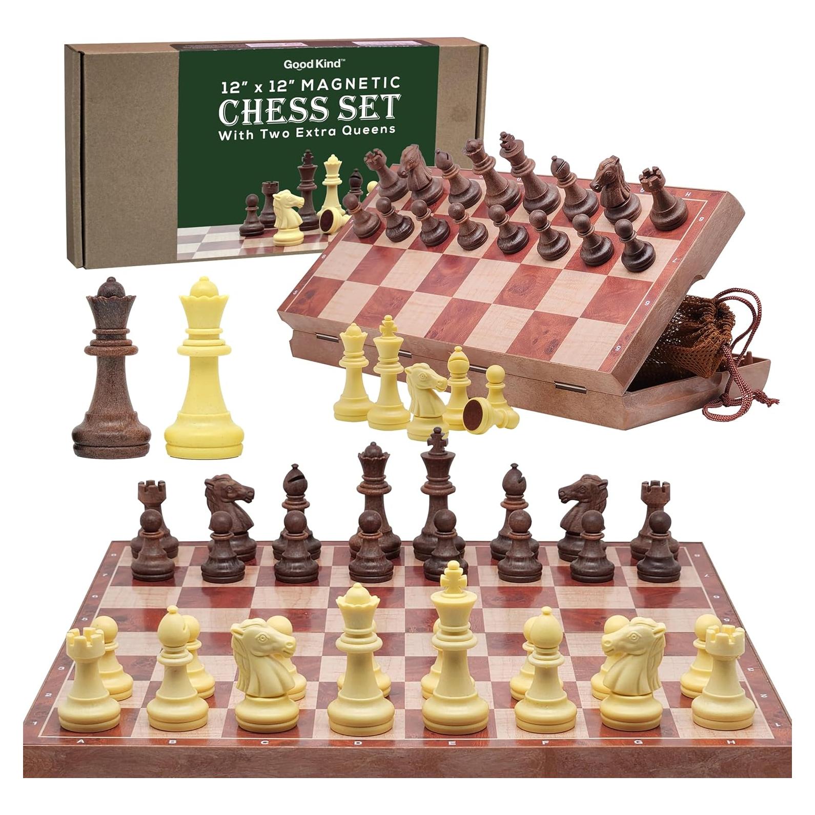 Juego de Ajedrez Magnético Portátil Good Kind 30.48 cm