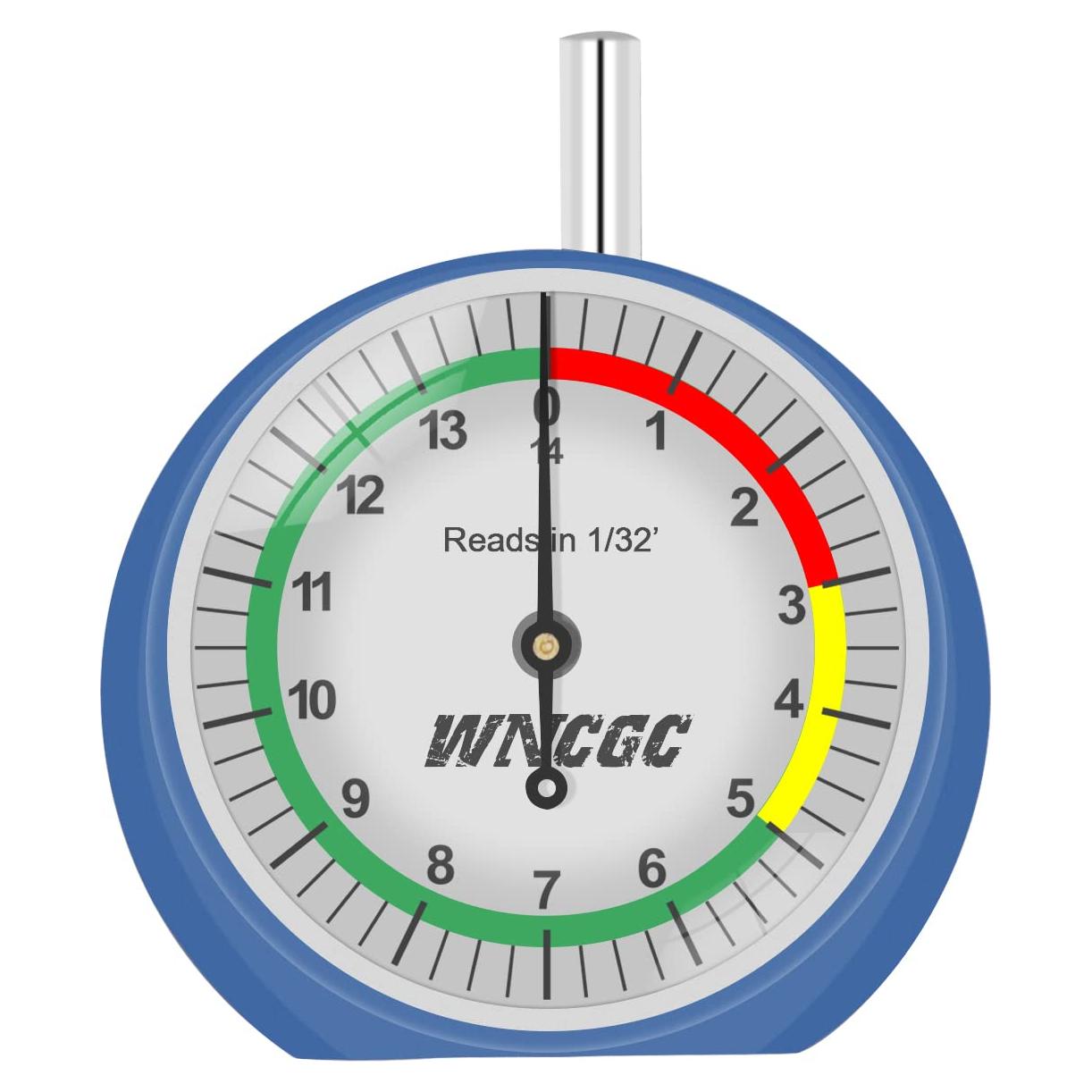 Calibrador de Profundidad de Neumáticos WNCGC Tipo Dial 5.08 cm