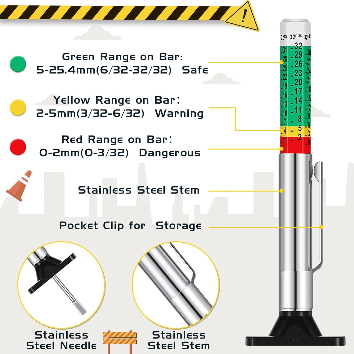 100 Medidores de Profundidad de Banda de Rodadura BBTO