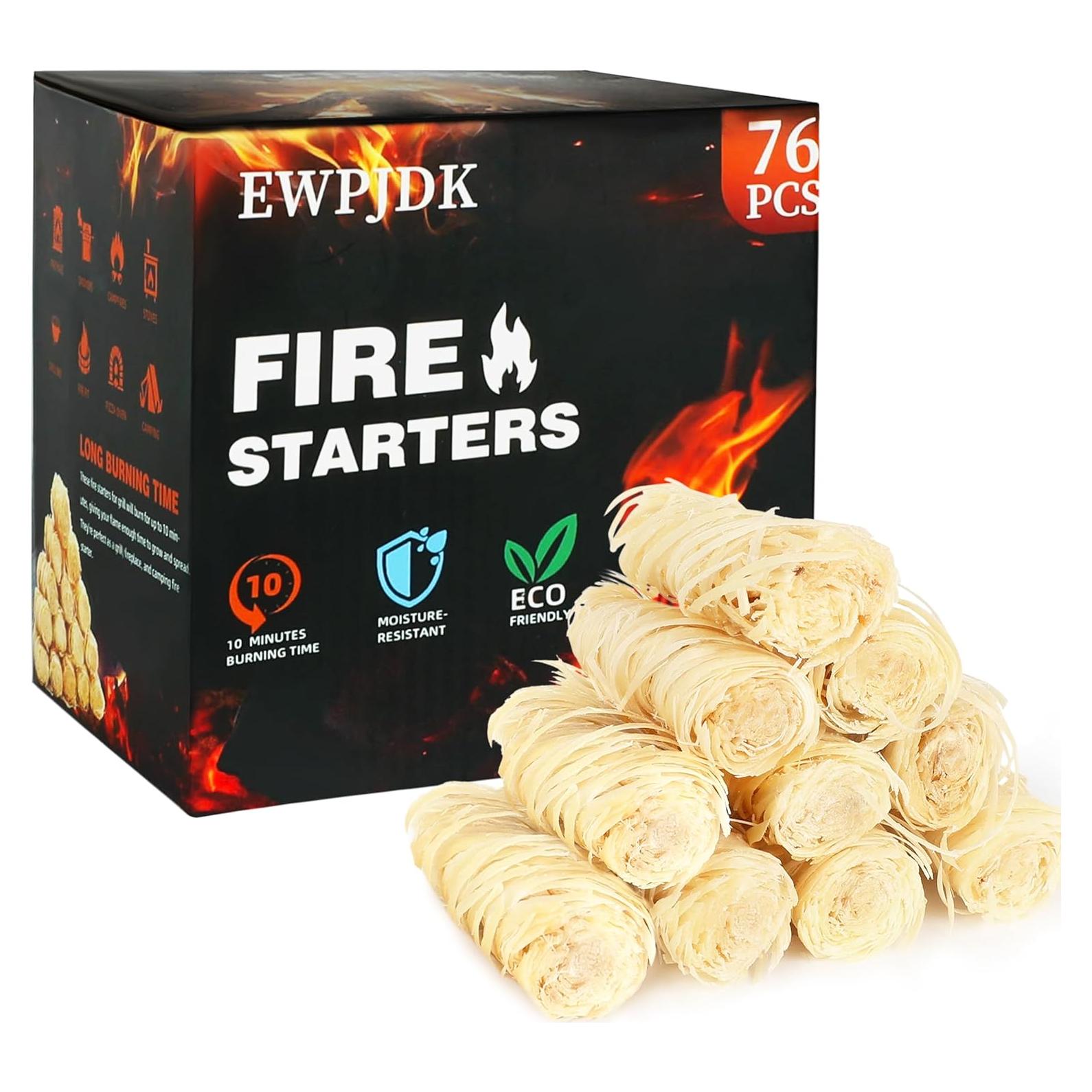 76 Encendedores Naturales EWPJDK para BBQ y Chimenea