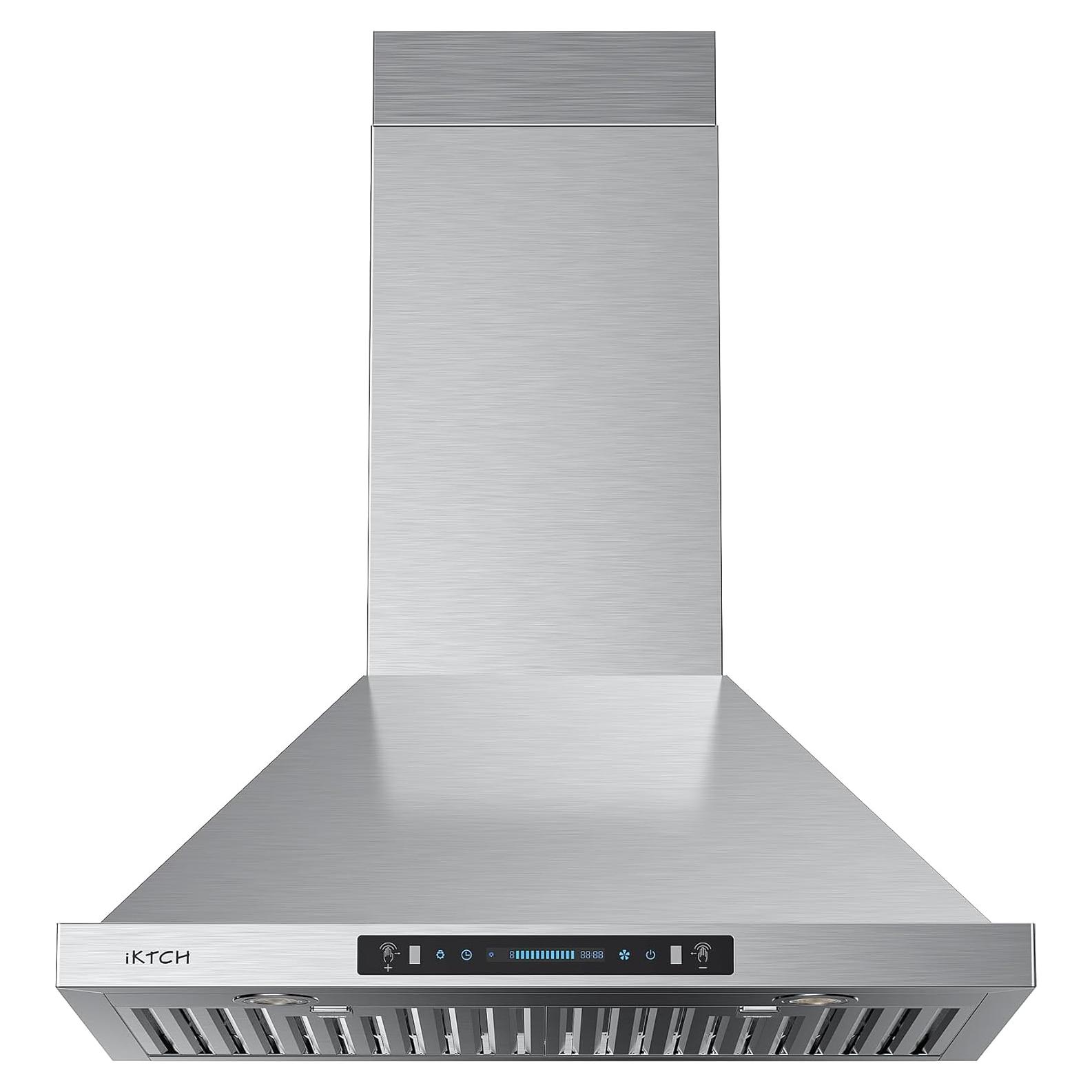 Campana de Cocina IKTCH 75 cm Acero Inoxidable 390 CFM