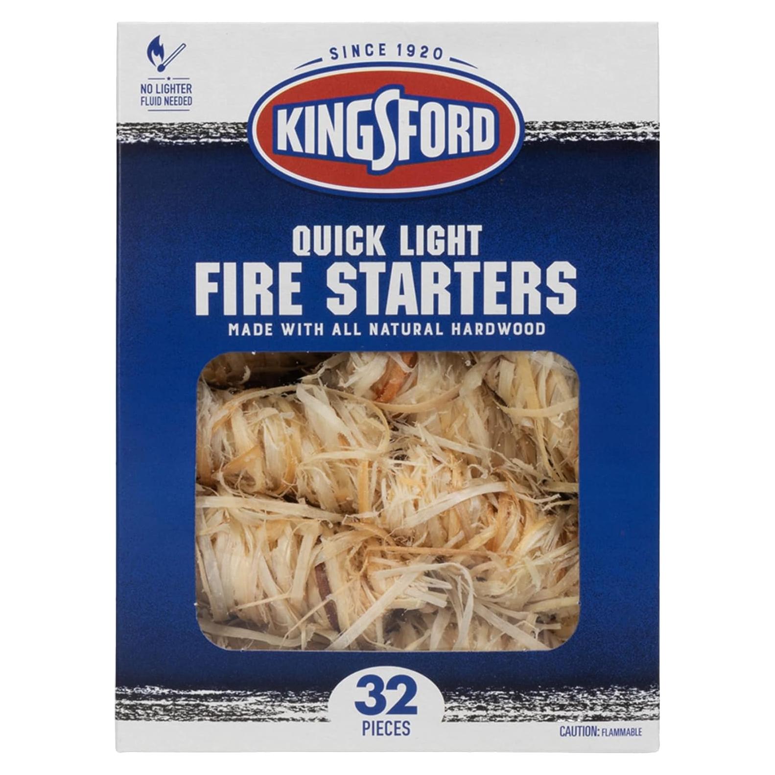 Encendedores Rápidos Kingsford - Madera Dura Natural - 32 Rollos
