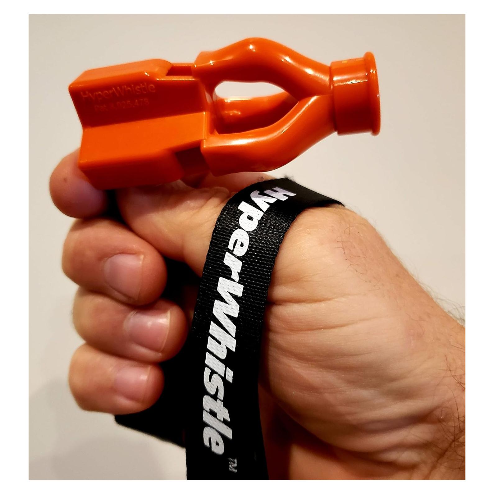 Silbato HyperWhistle Ultra Ruidoso 142dB Naranja Seguridad