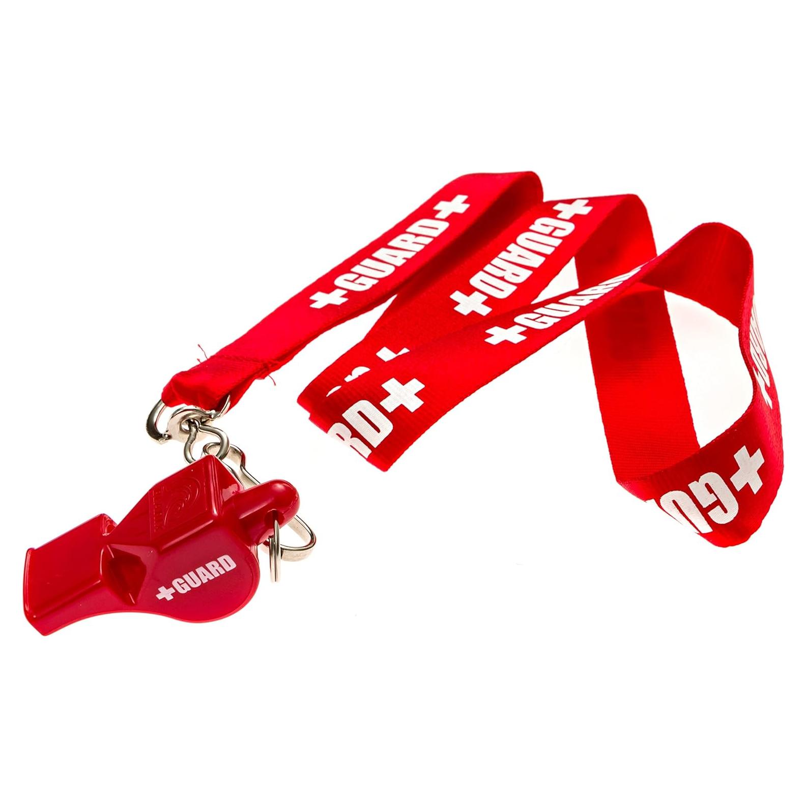 Silbato de Guardia BLARIX con Cordón Nylon Rojo