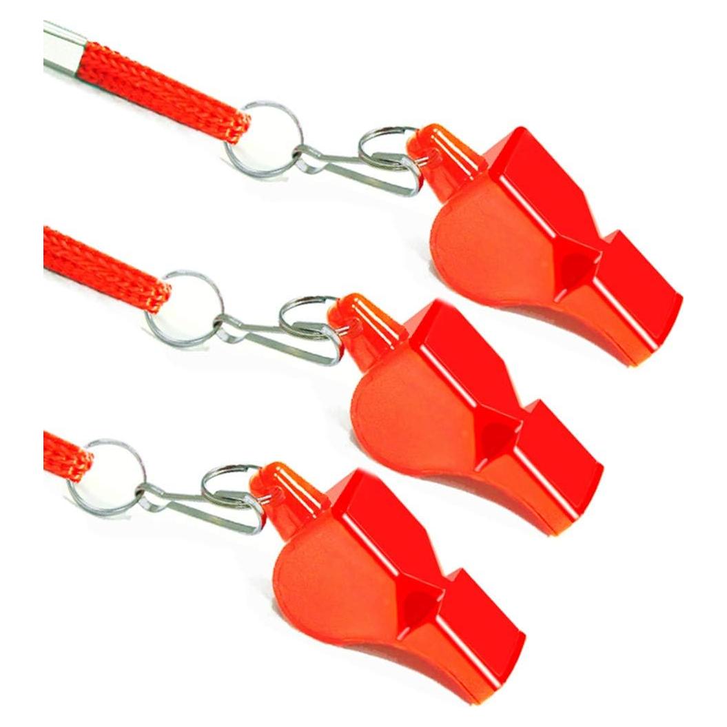 Silbato de Emergencia Fya 3PCS Rojo 120dB Impermeable