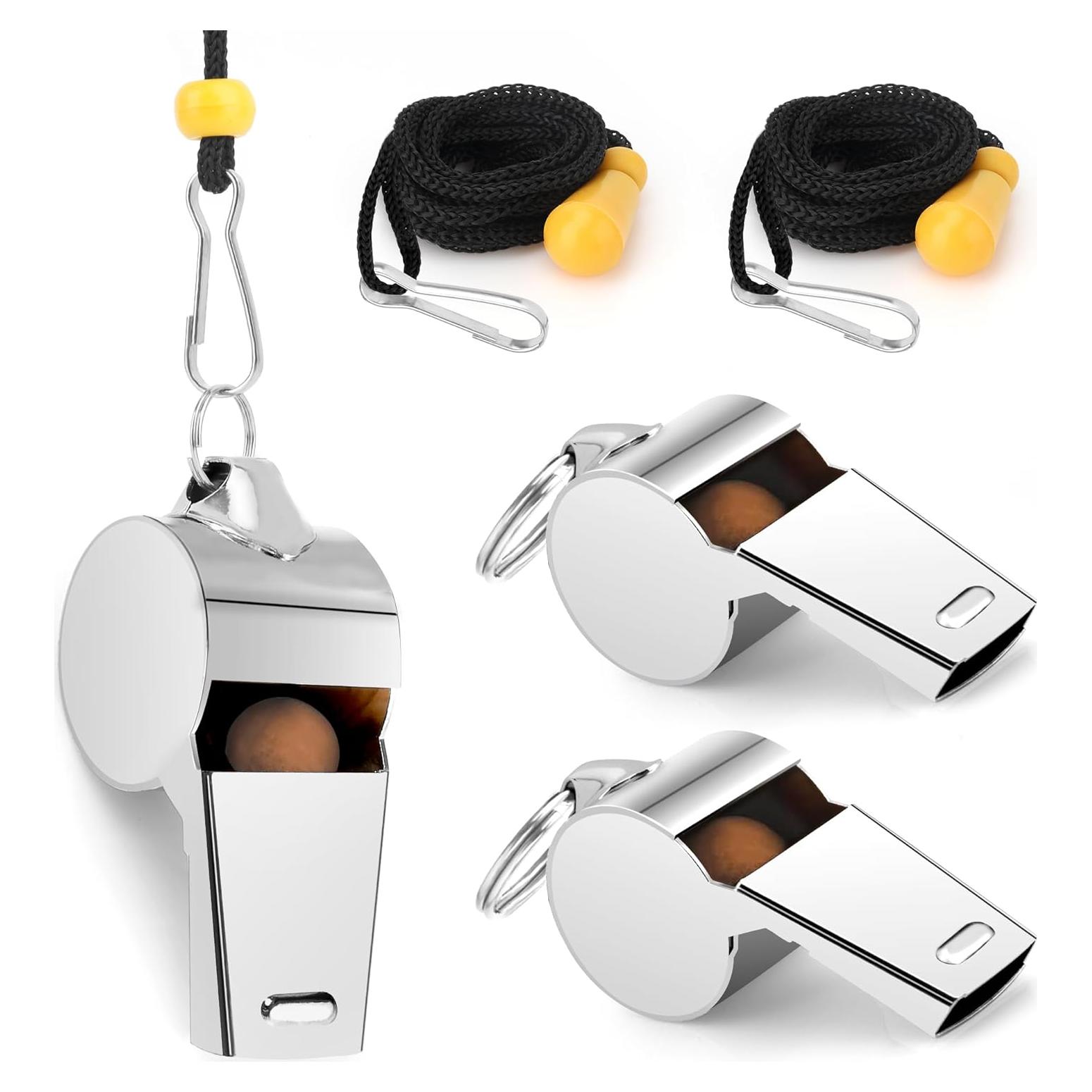 Silbato de Entrenador Evechole Acero Inoxidable Sonido Fuerte