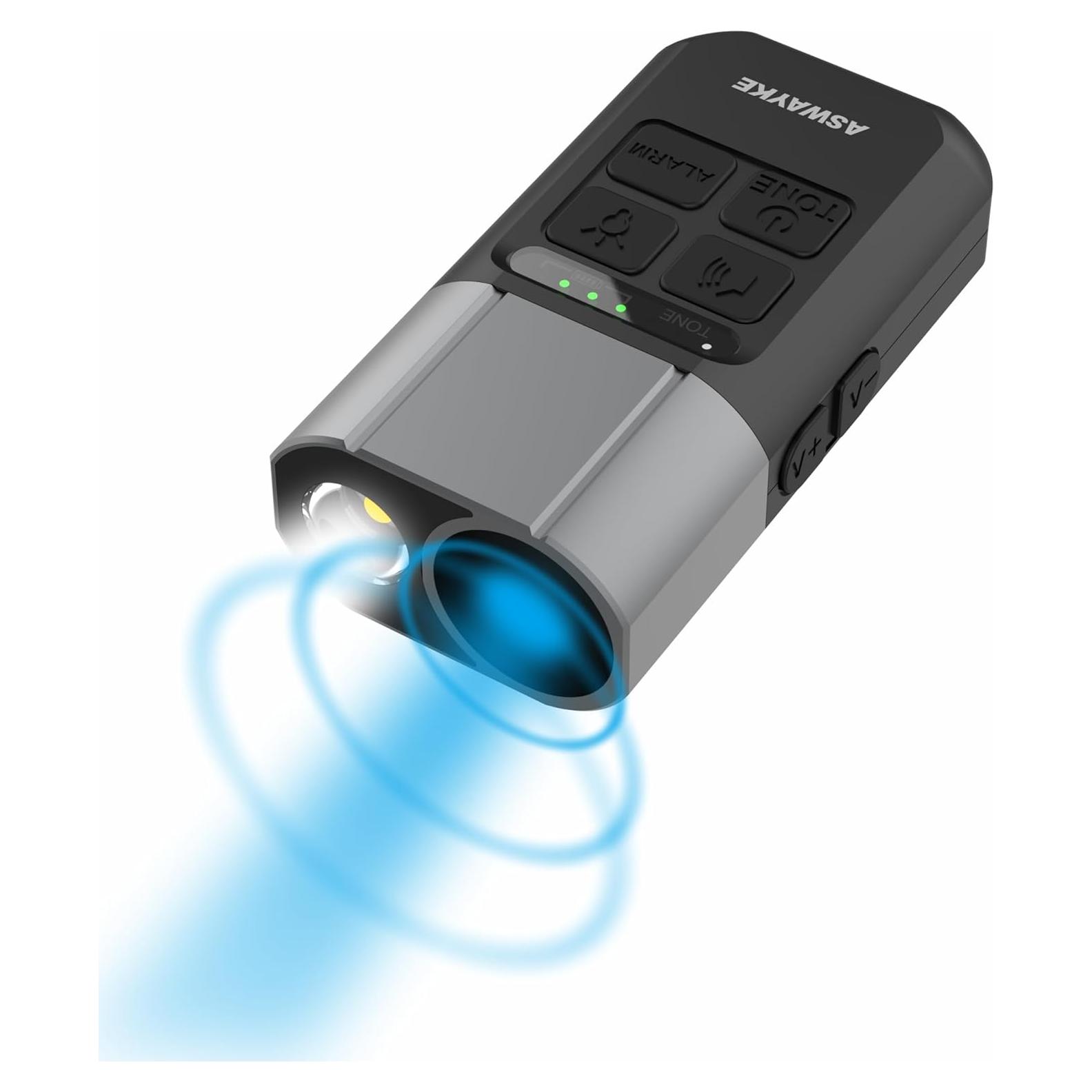 Silbato Electrónico ASWAYKE K5 125dB con Linterna 200Lum