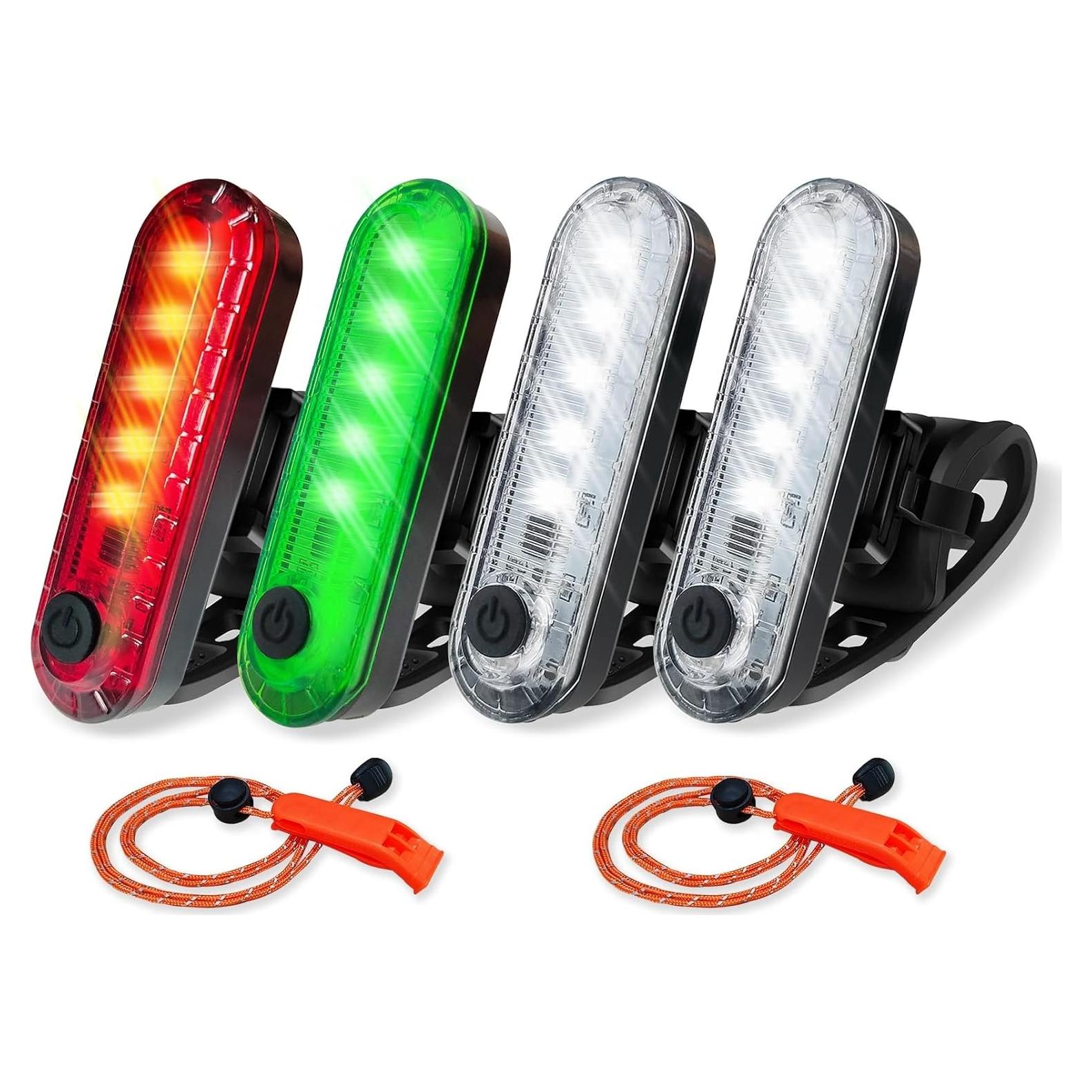 Kit de luces de navegación LED Amzonly 4 piezas impermeables