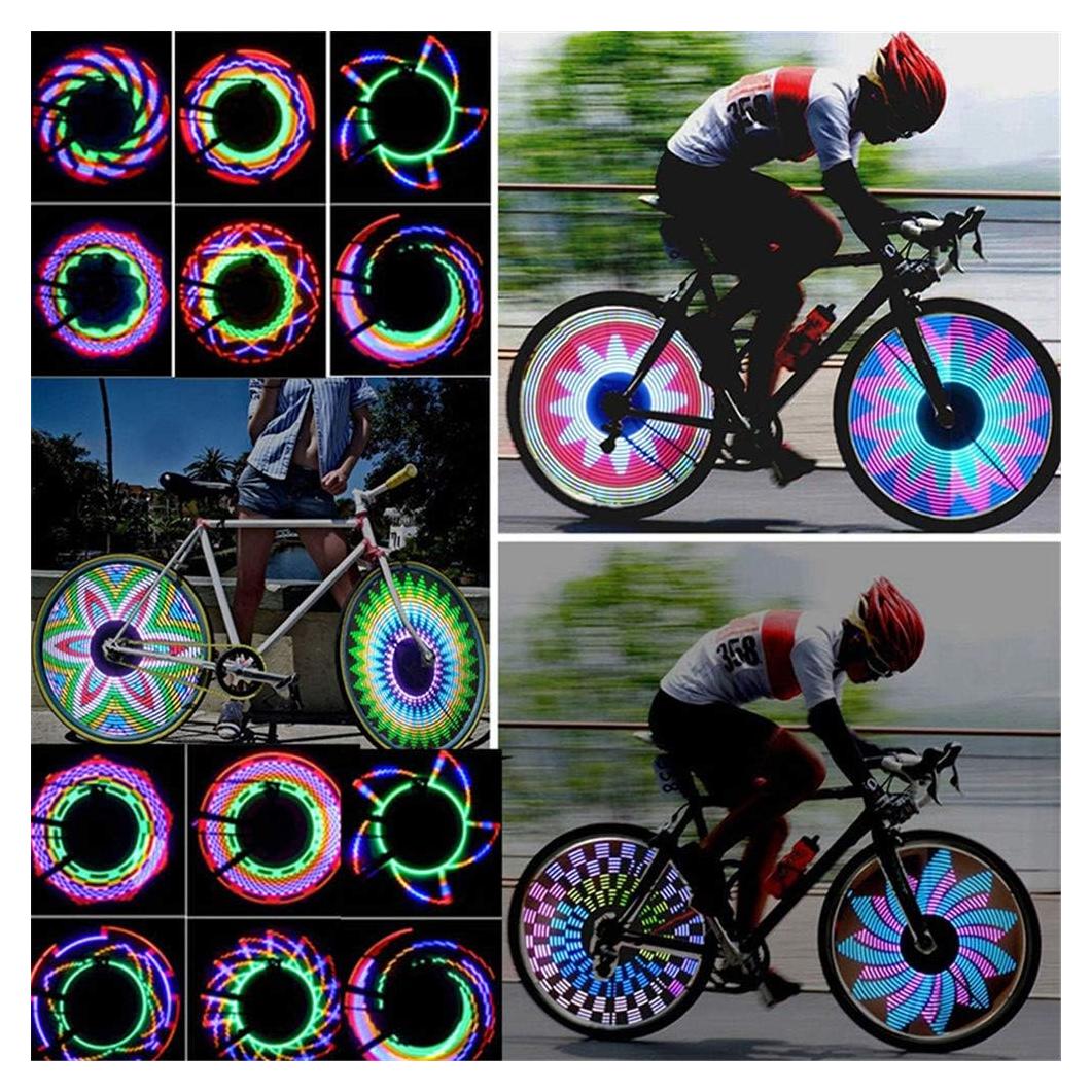 Luces LED para Ruedas de Bicicleta Mrisata, 32 Patrones