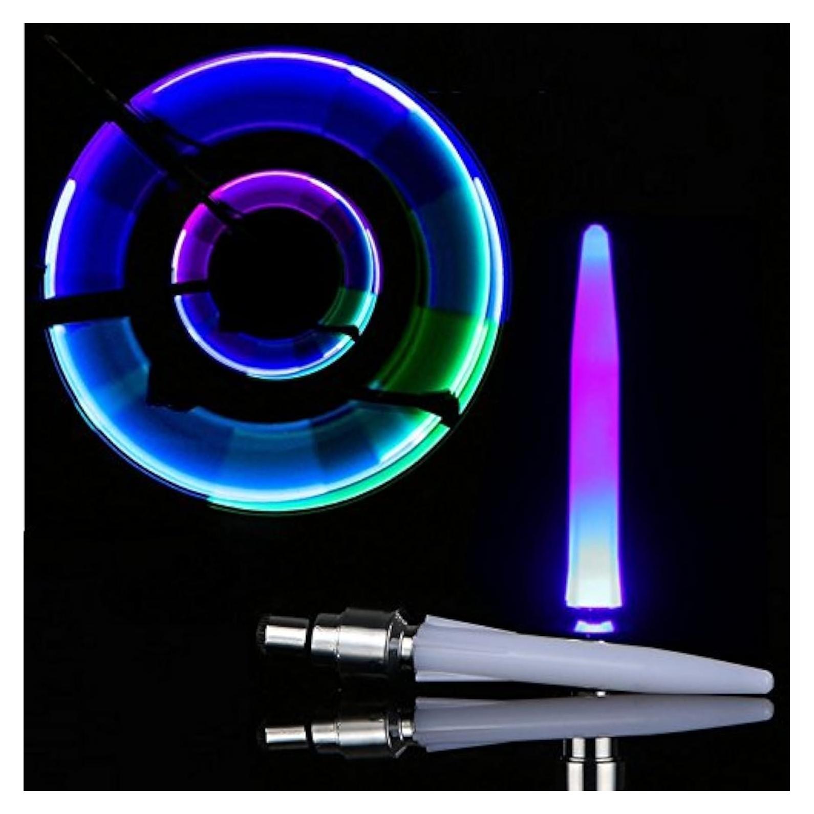 Paquete de 4 luces LED para válvula de neumático WIROJ