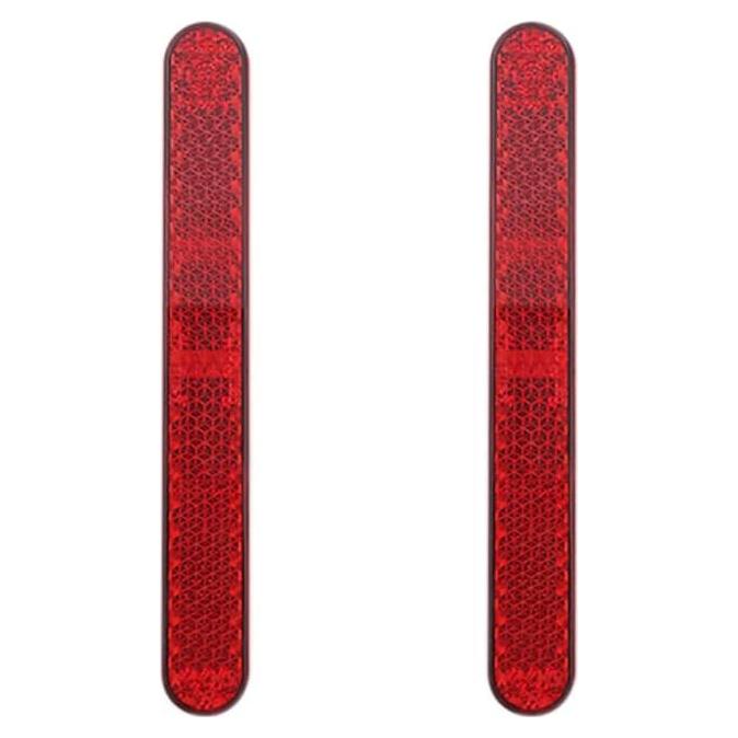 Reflectores Adhesivos Rojo BAR - Seguridad para Vehículos 2Pcs